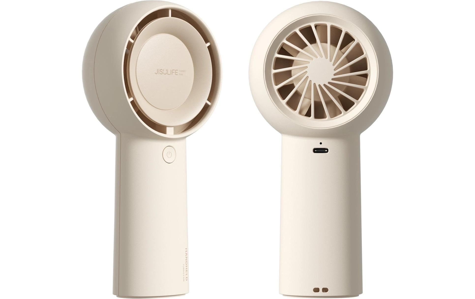 JisuLife Handventilator Life 5 Plus – 5 Stufen, 4000 mAh, USB-C, 16 h, Braun