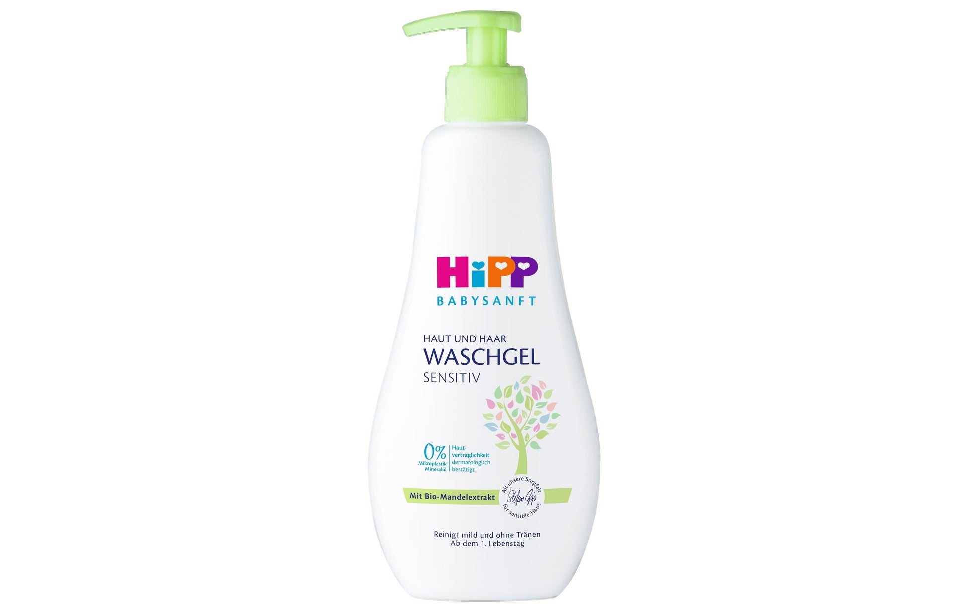 HiPP Waschgel Haut & Haar Babysanft – Pumpenflasche – 400 ml