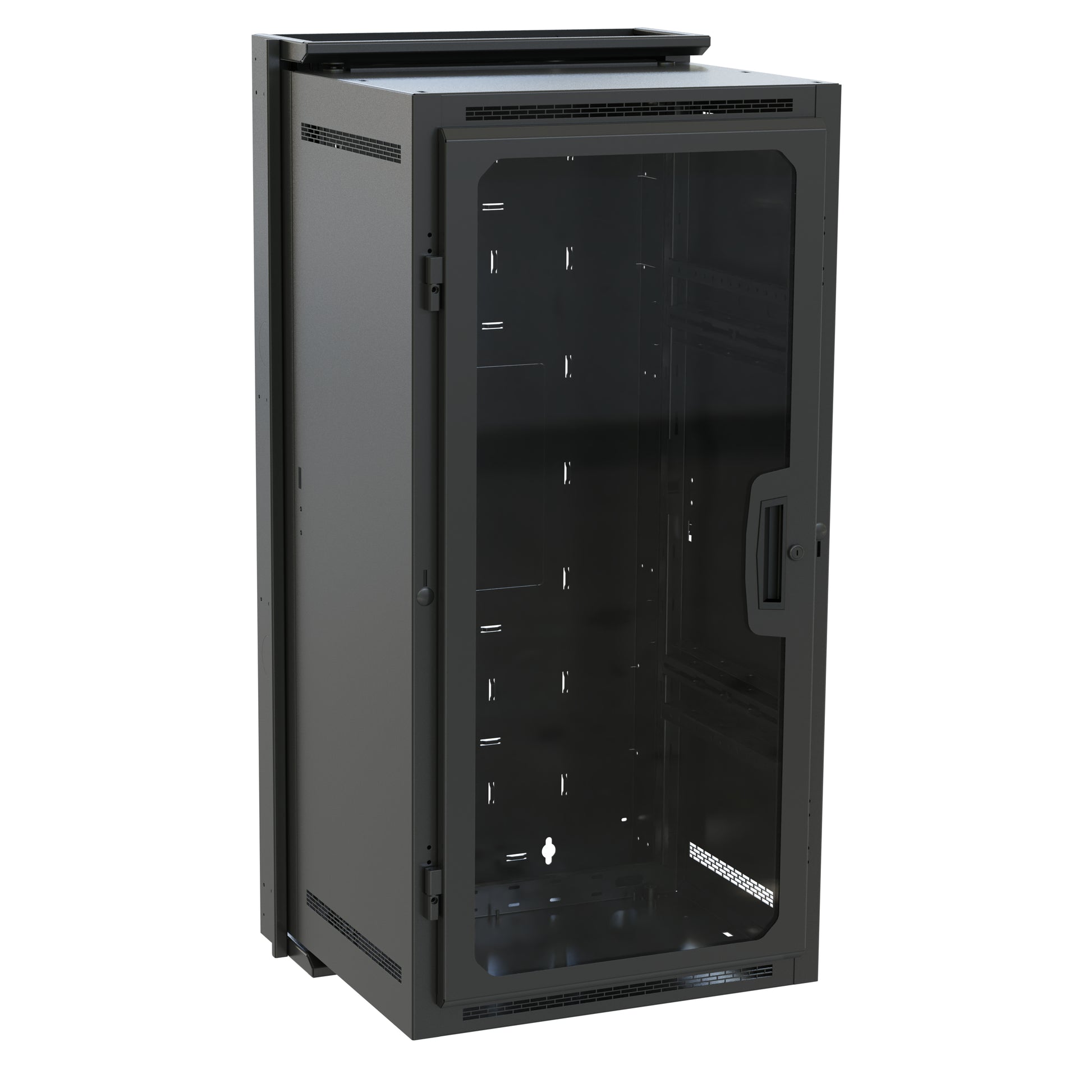 Middle Atlantic DWR-21-22PD – 19" Wandverteiler 21U, abschliessbar, 594 × 559 × 1111 mm, schwarz