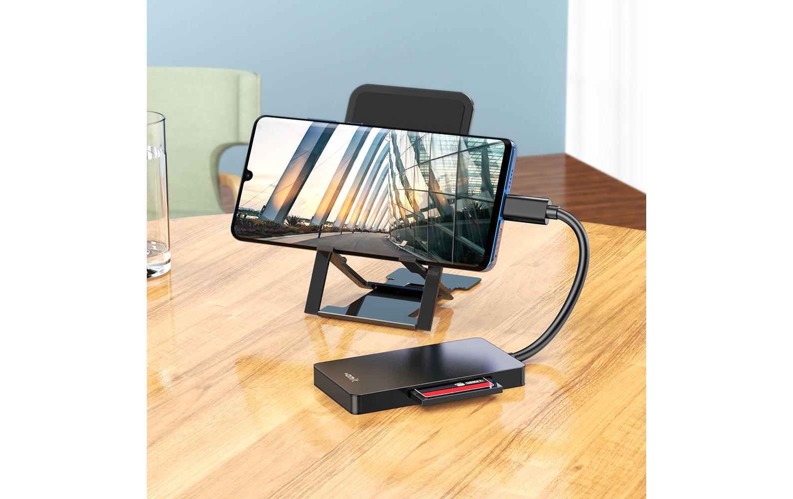 ONIT USB-Kartenleser USB-C – SD/microSD/CF – USB 3.2 Gen 1 (5 Gbit/s) – für Windows, MacOS, Android und mehr