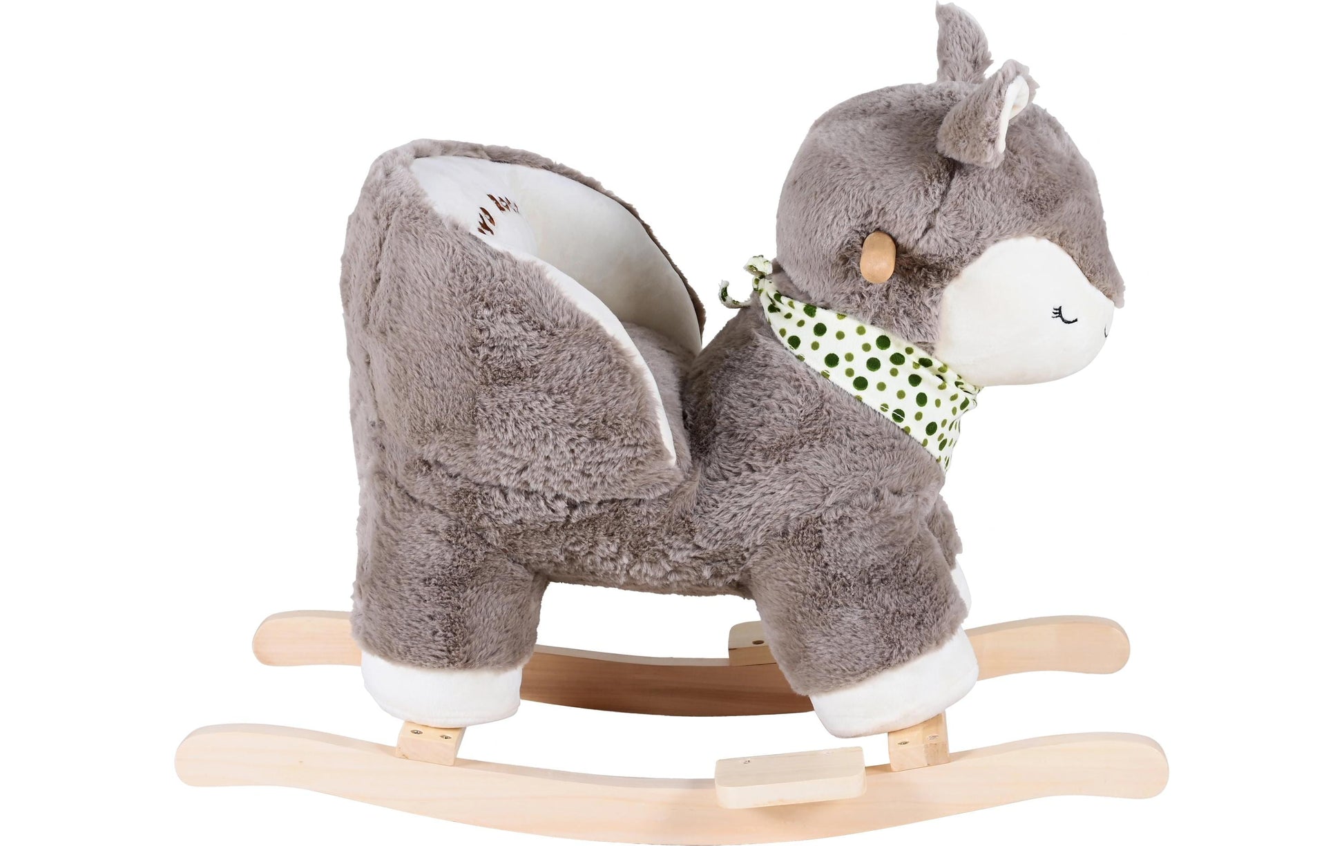 Knorrtoys Schaukeltier Reh – 52 cm – ab 10 Monaten – Plüsch, Polyester, Holz