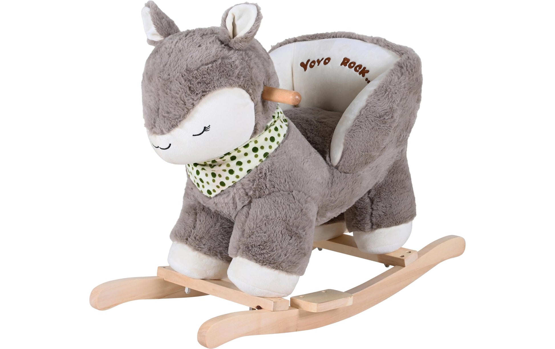 Knorrtoys Schaukeltier Reh – 52 cm – ab 10 Monaten – Plüsch, Polyester, Holz