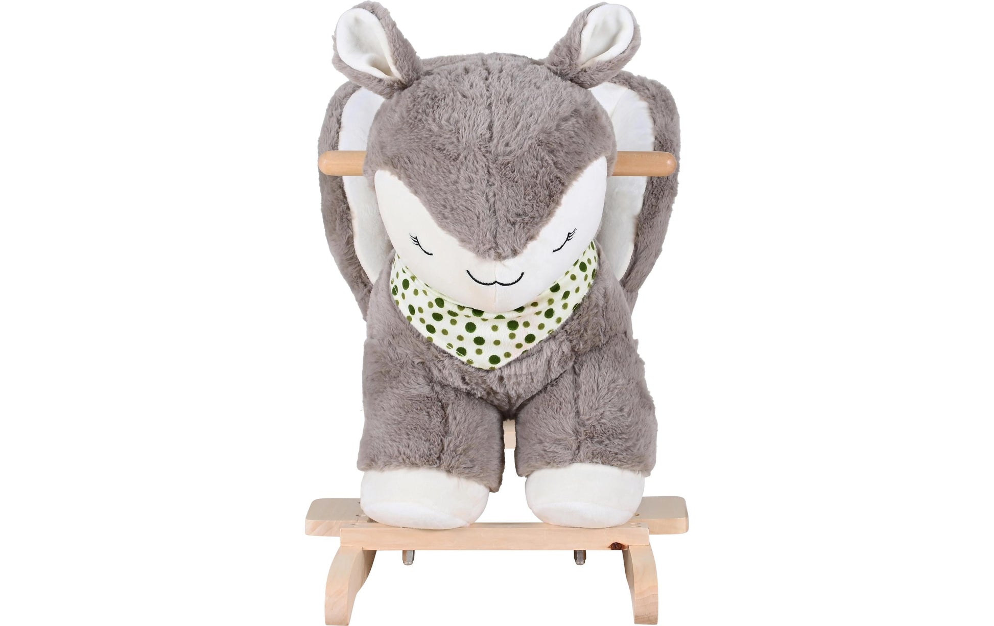 Knorrtoys Schaukeltier Reh – 52 cm – ab 10 Monaten – Plüsch, Polyester, Holz