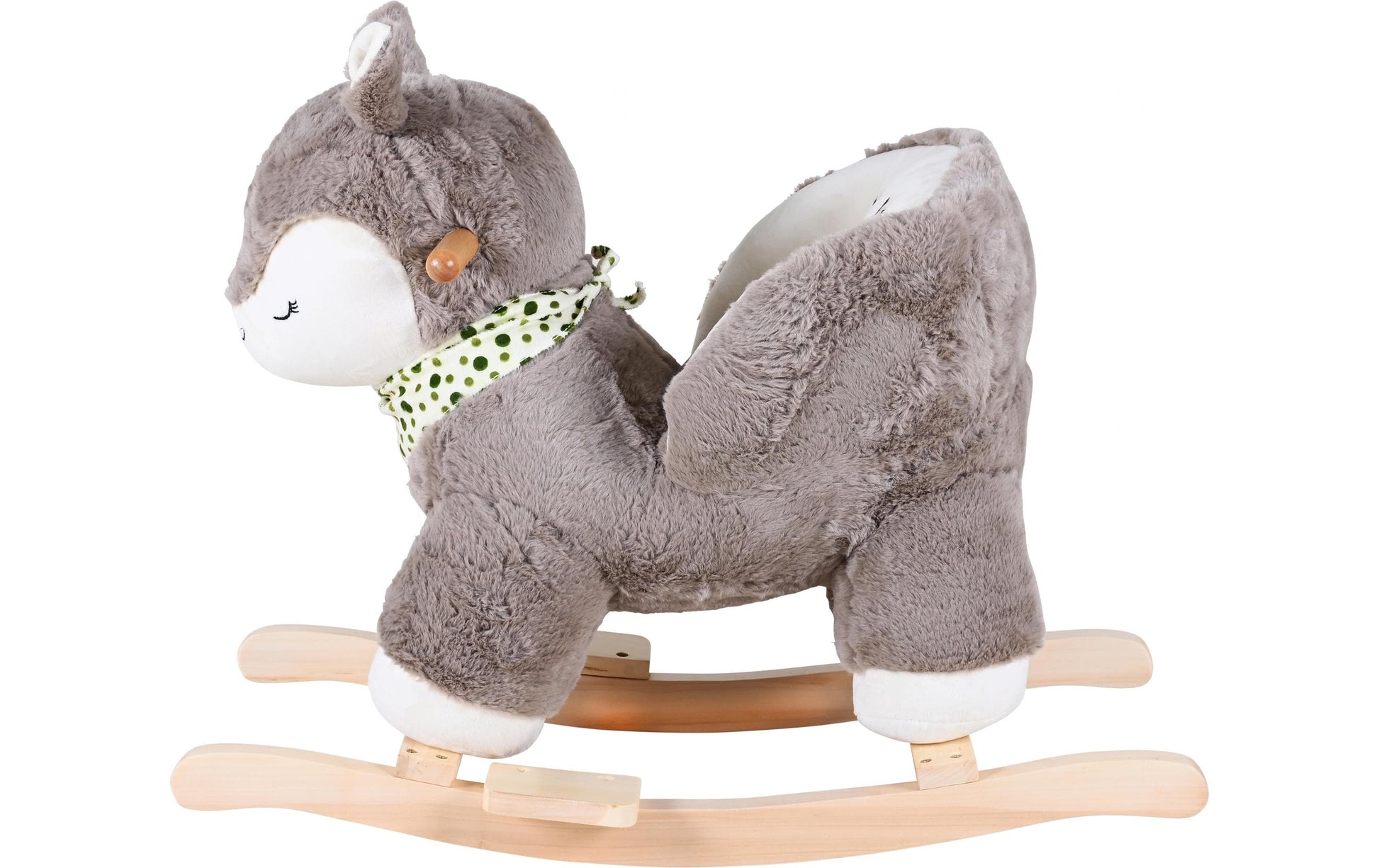 Knorrtoys Schaukeltier Reh – 52 cm – ab 10 Monaten – Plüsch, Polyester, Holz