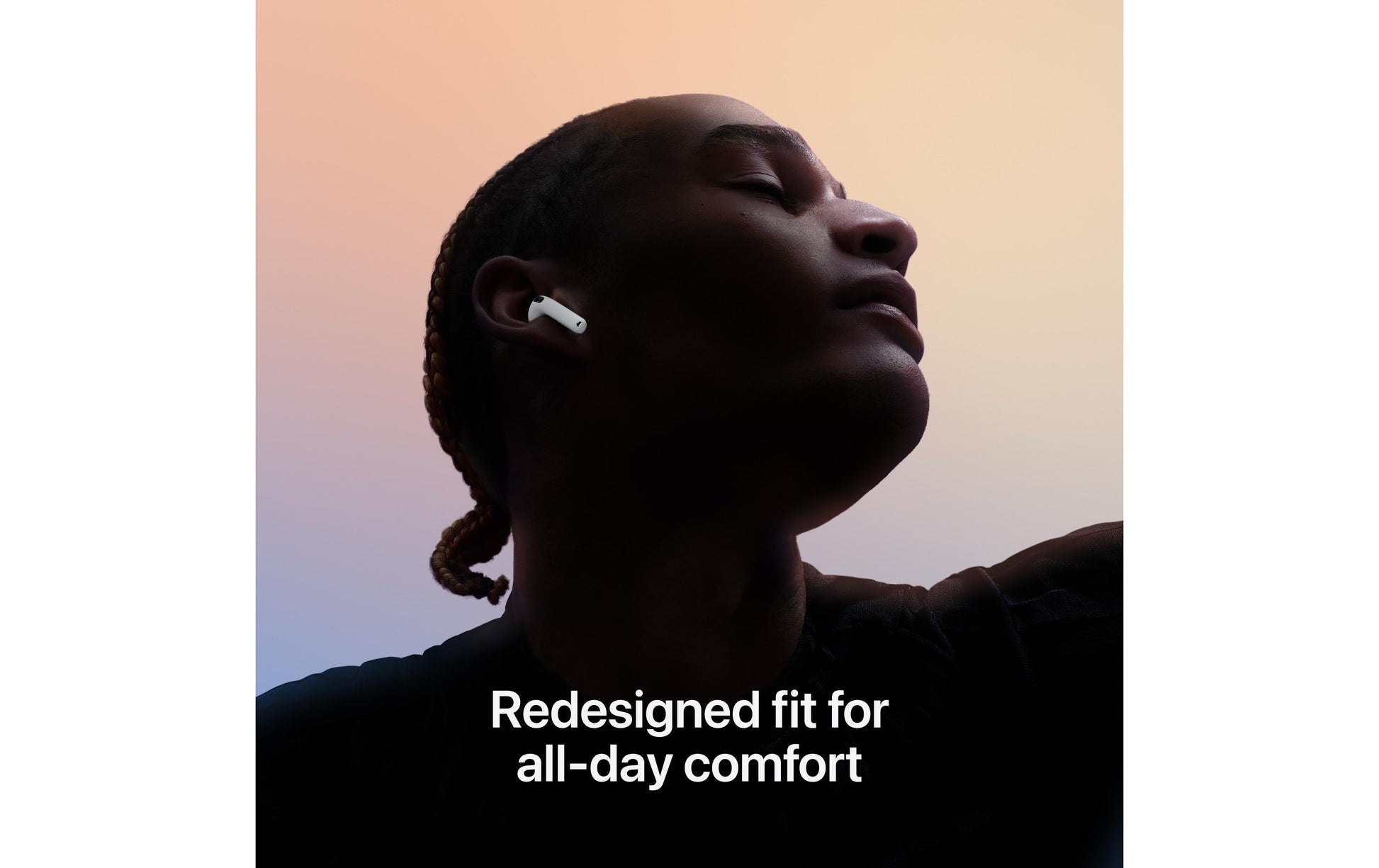 Apple AirPods (4. Generation) TWS In-Ear – ANC, mit Ladecase, Qi-Ladecase, Weiss, BT 5,3