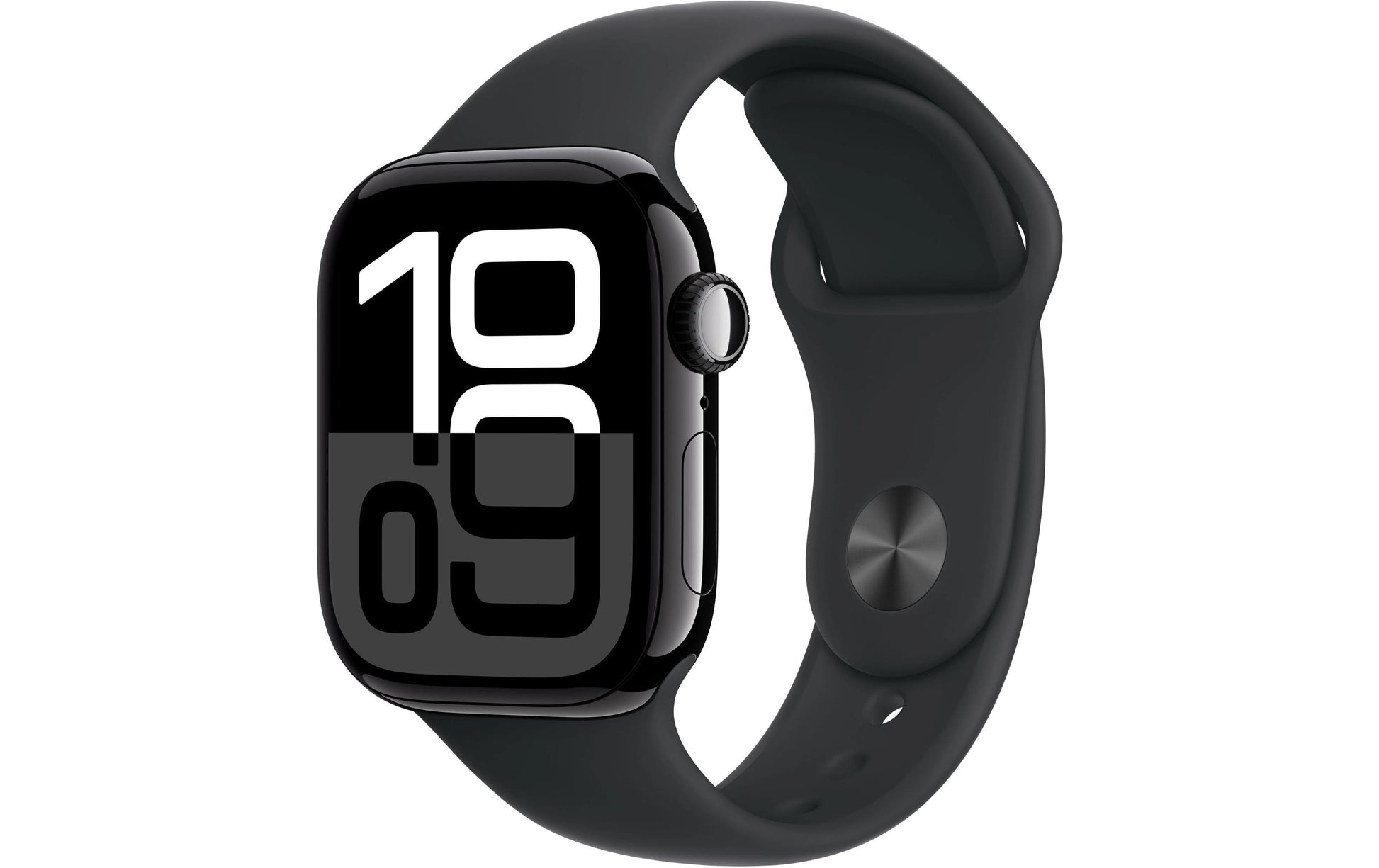 Apple Watch S10 – Smartwatch – 42 mm, LTE, OLED, 50 m, Schwarz, Bandgrösse S/M, Sportarmband