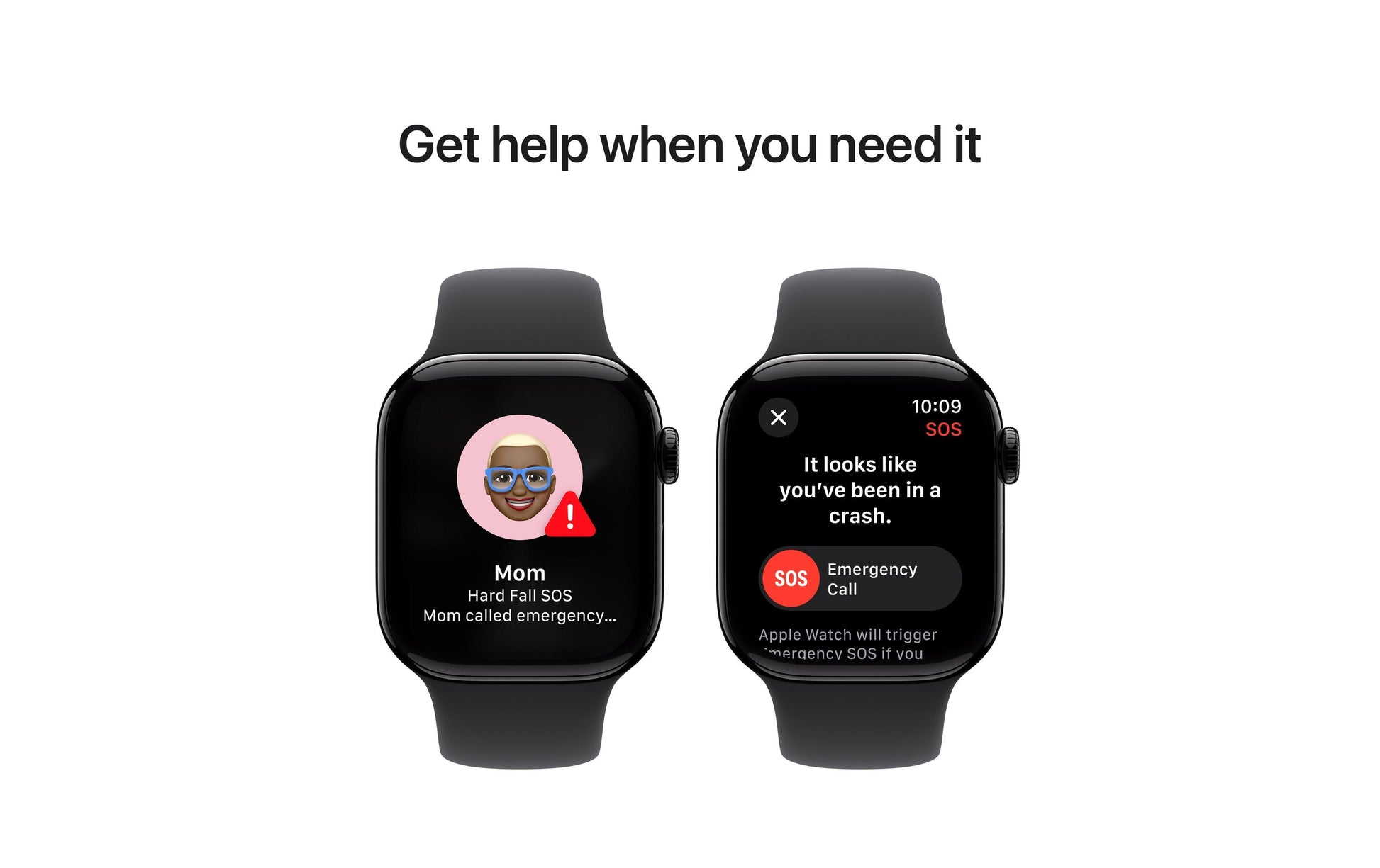 Apple Watch S10 – Smartwatch – 42 mm, GPS, OLED, 50 m, Schwarz, Bandgrösse S/M, Sportarmband