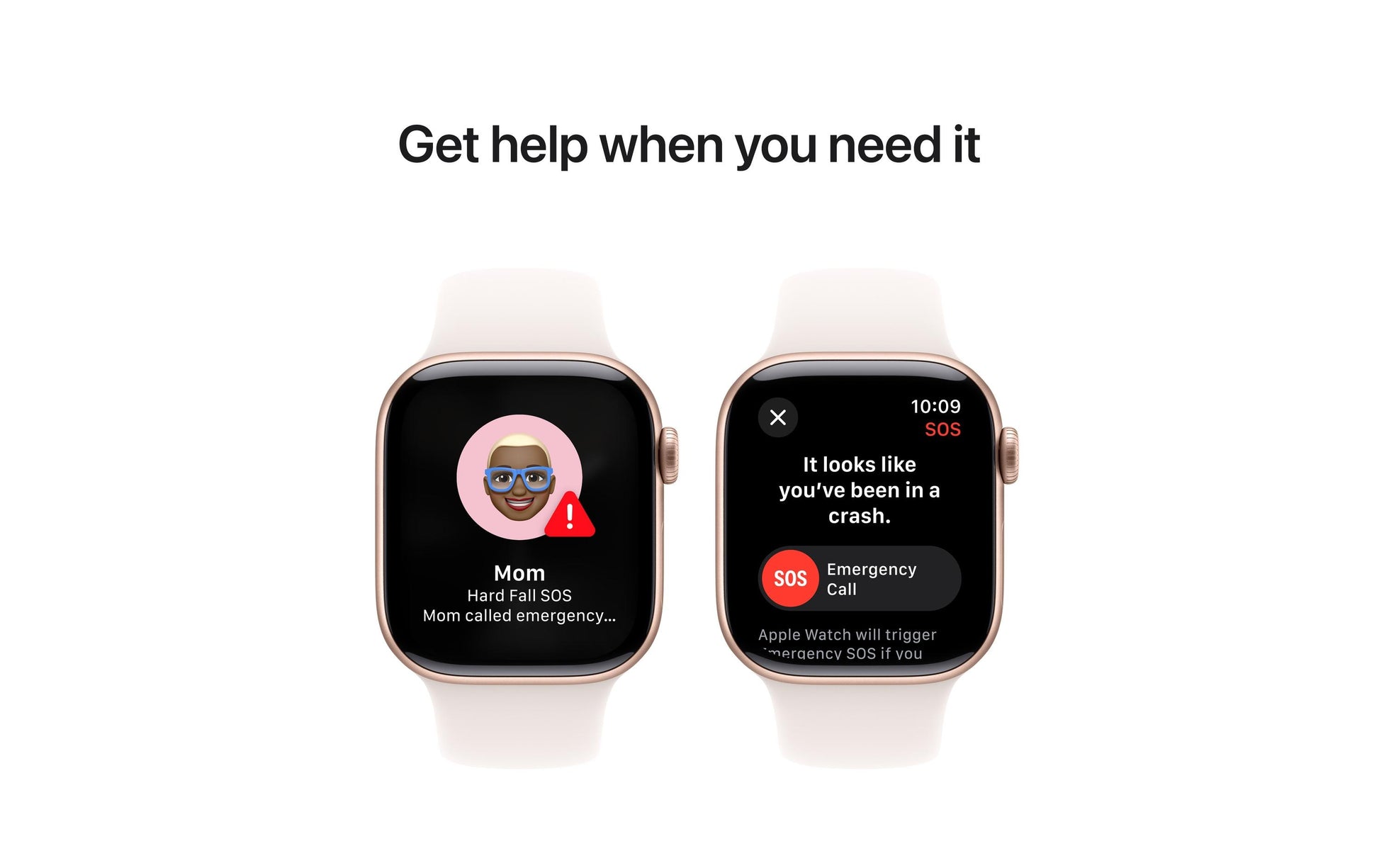 Apple Watch S10 – Smartwatch – 42 mm, GPS, OLED, 50 m, Roségold, Light Blush, Bandgrösse M/L, Sportarmband