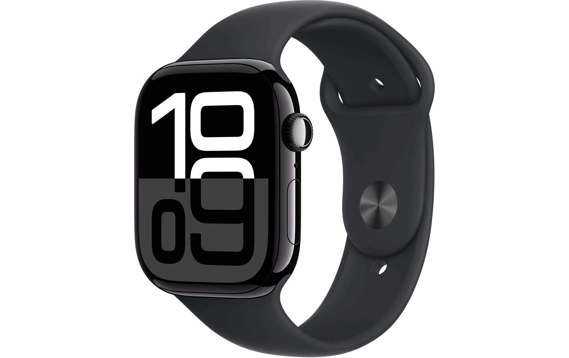 Apple Watch S10 – Smartwatch – 46 mm, LTE, AMOLED, 50 m, Schwarz, Bandgrösse S/M, Sportarmband