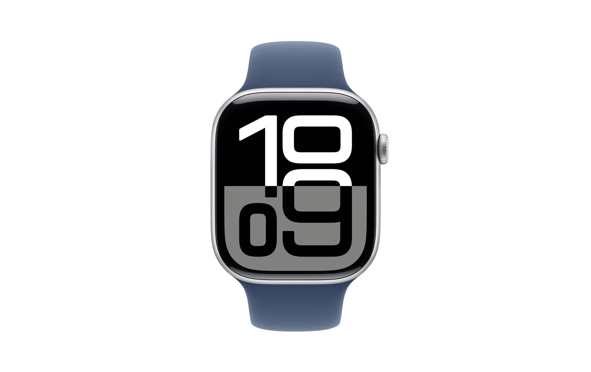 Apple Watch S10 – Smartwatch – 46 mm, LTE, OLED, 50 m, Silber (Aluminium), Denim Sportarmband (M/L)