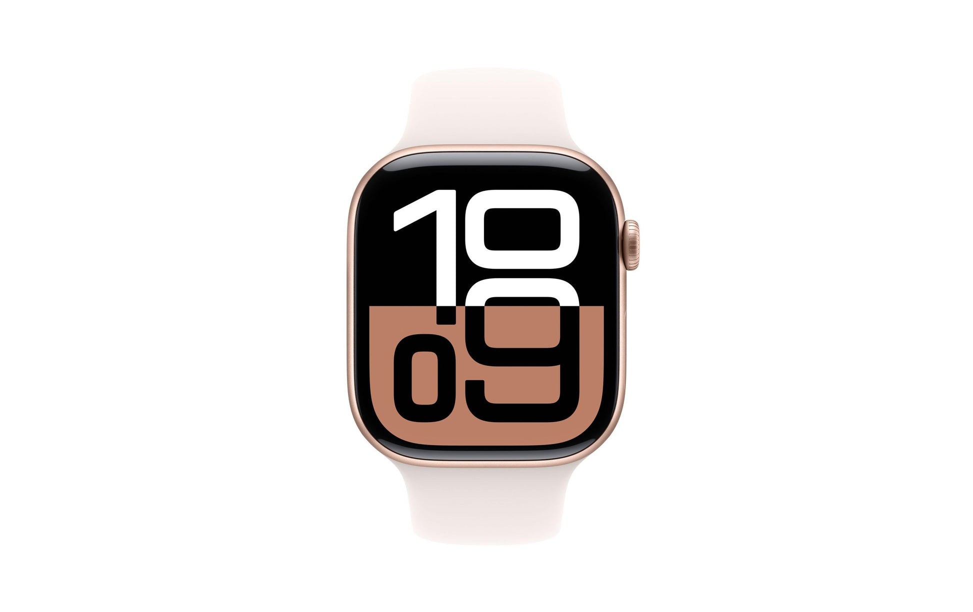 Apple Watch S10 – Smartwatch – 46 mm, LTE, AMOLED, 50 m, Roségold Aluminium, Light Blush, S/M, Sportarmband
