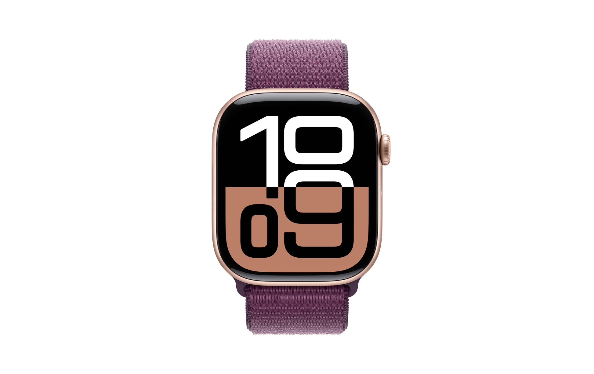 Apple Watch S10 – Smartwatch – 46 mm, GPS, OLED, 50 m, Roségold, Plum Sport Loop