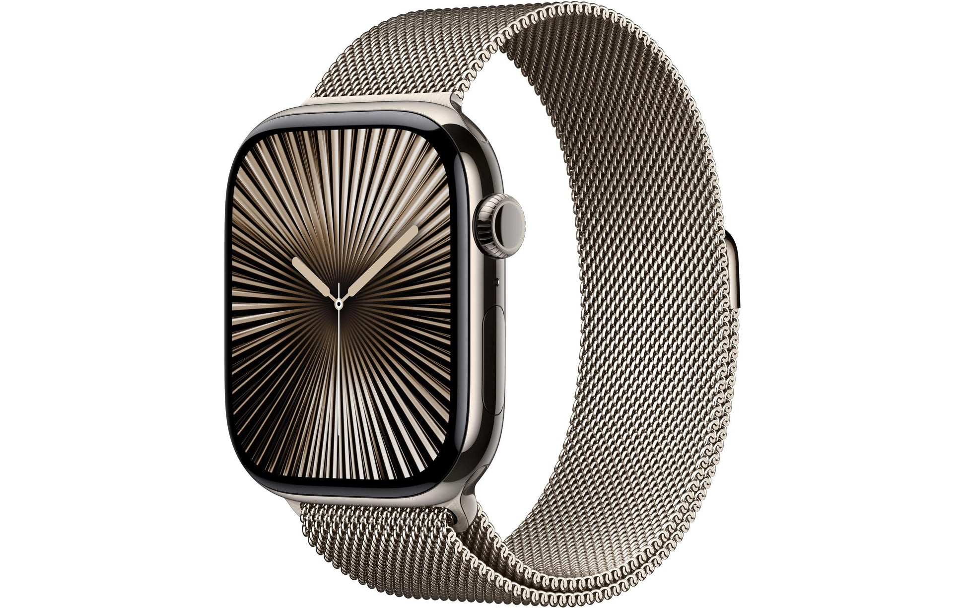 Apple Watch Series 10 46 mm GPS + Cellular – Titan, Milanese Loop, Edelstahl, S/M, 50 m, für iPhone