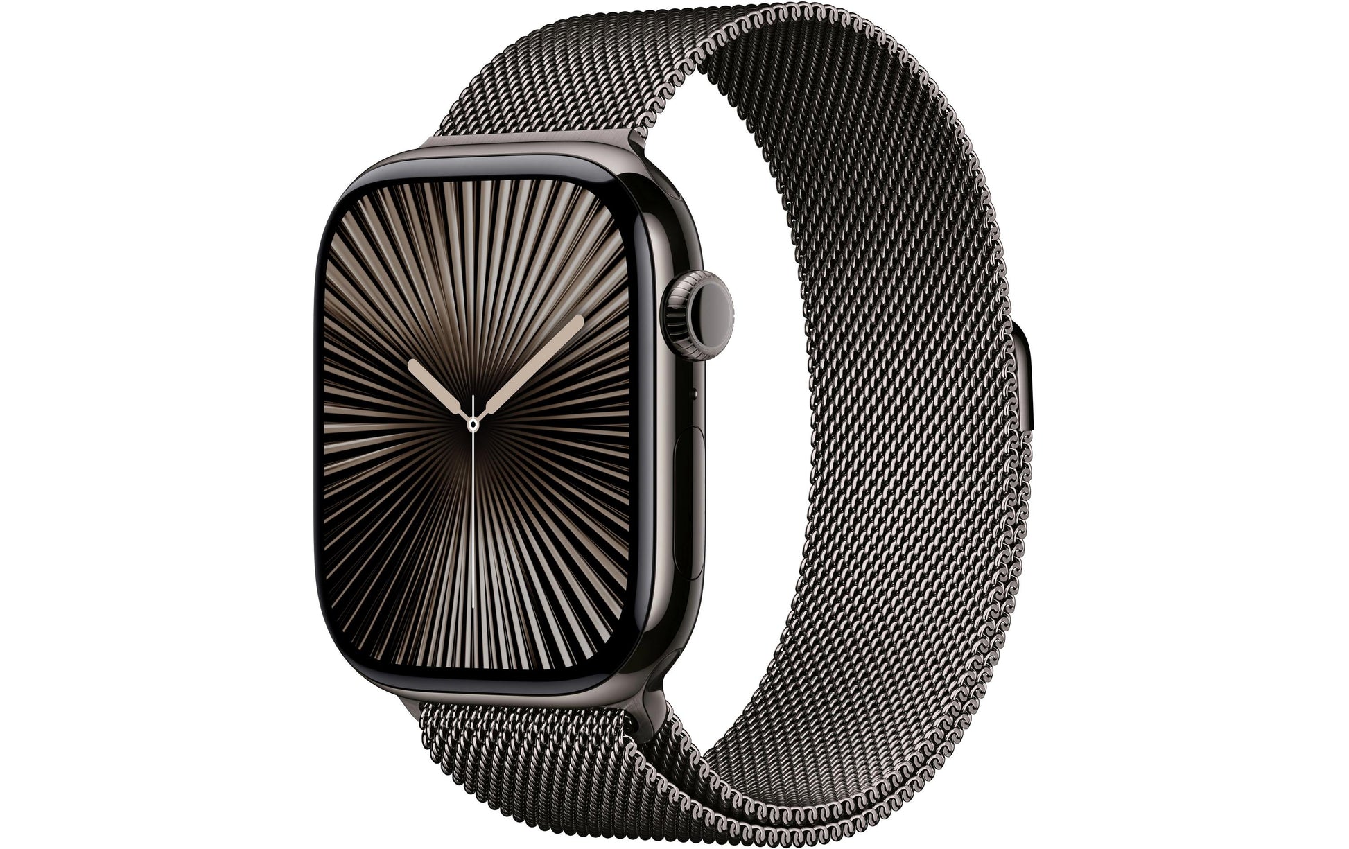 Apple Watch S10 – Smartwatch – 46 mm, LTE, OLED, 50 m, Slate Titanium, Bandgrösse S/M, Milanese Loop