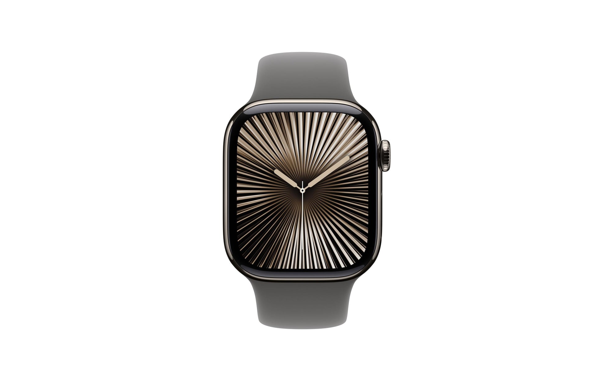 Apple Watch S10 – Smartwatch – 42 mm, LTE, AMOLED, 50 m, Natur Titan, Stone Grey Sportarmband M/L