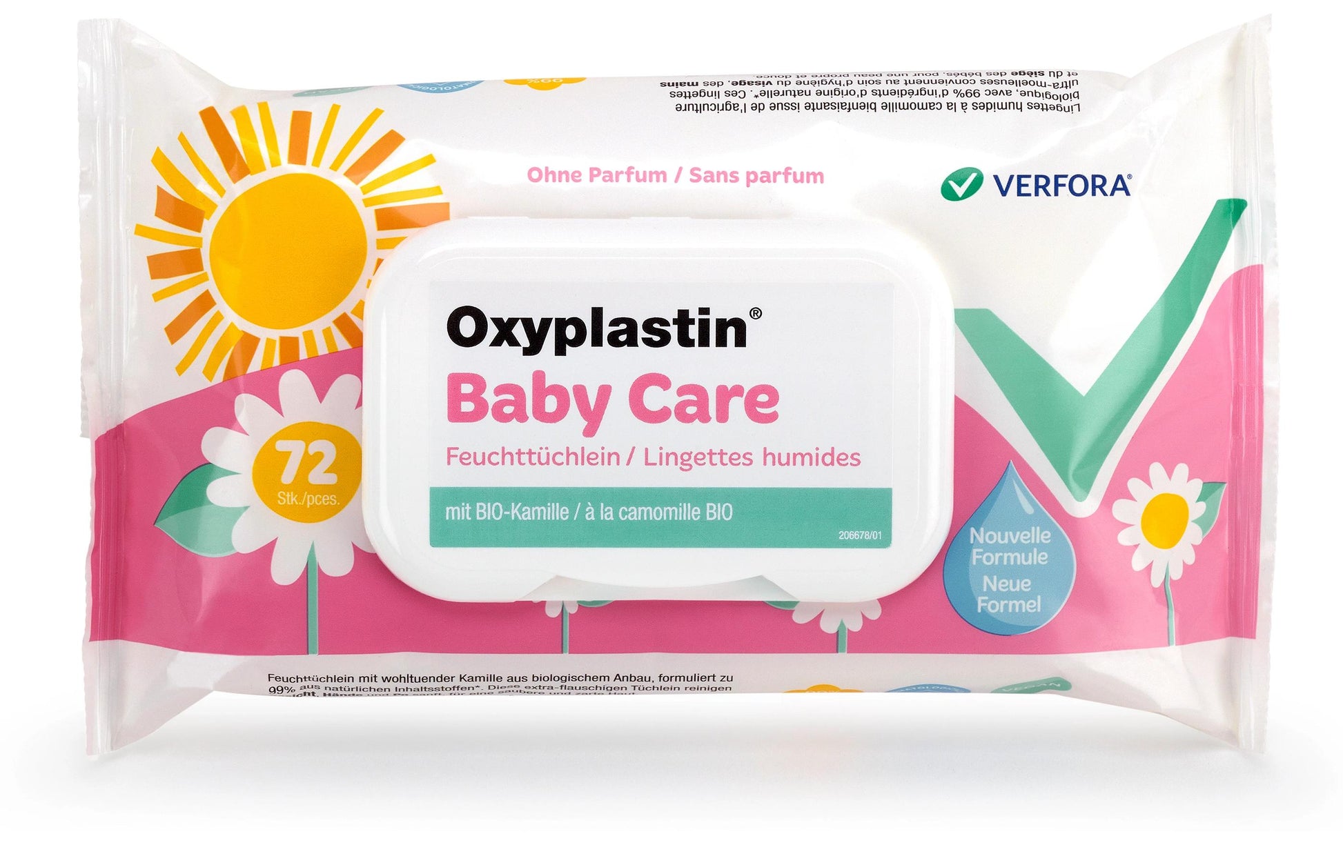 Oxyplastin BabyCare Feuchttücher – unparfümiert – 720 Stk