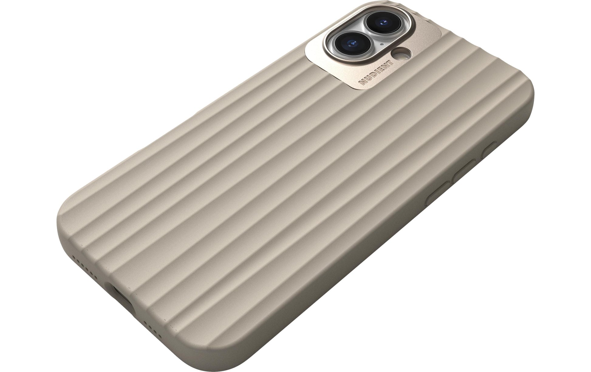Nudient – Backcover – für Apple iPhone 16 Plus – beige – MagSafe-kompatibel