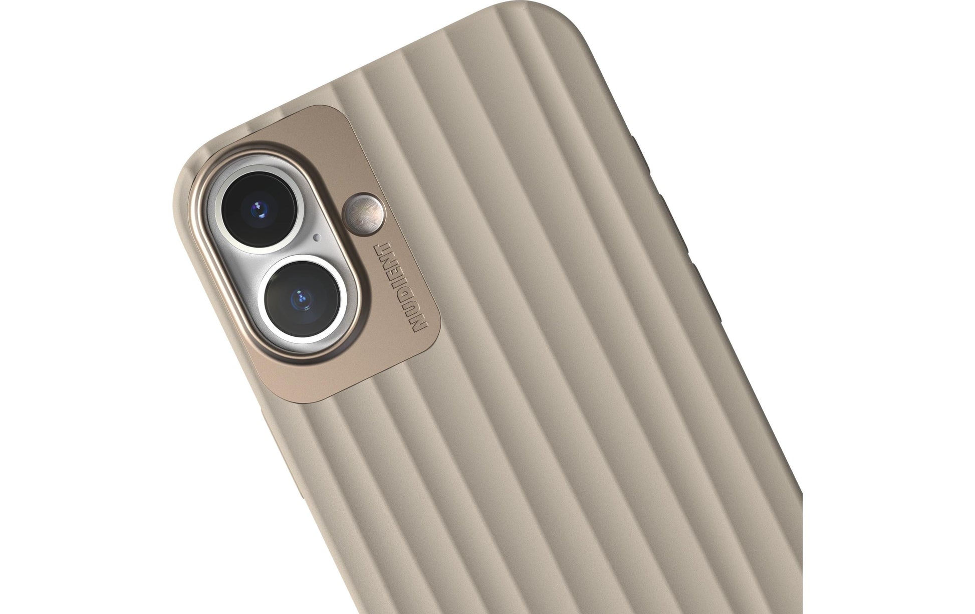 Nudient – Backcover – für Apple iPhone 16 Plus – beige – MagSafe-kompatibel