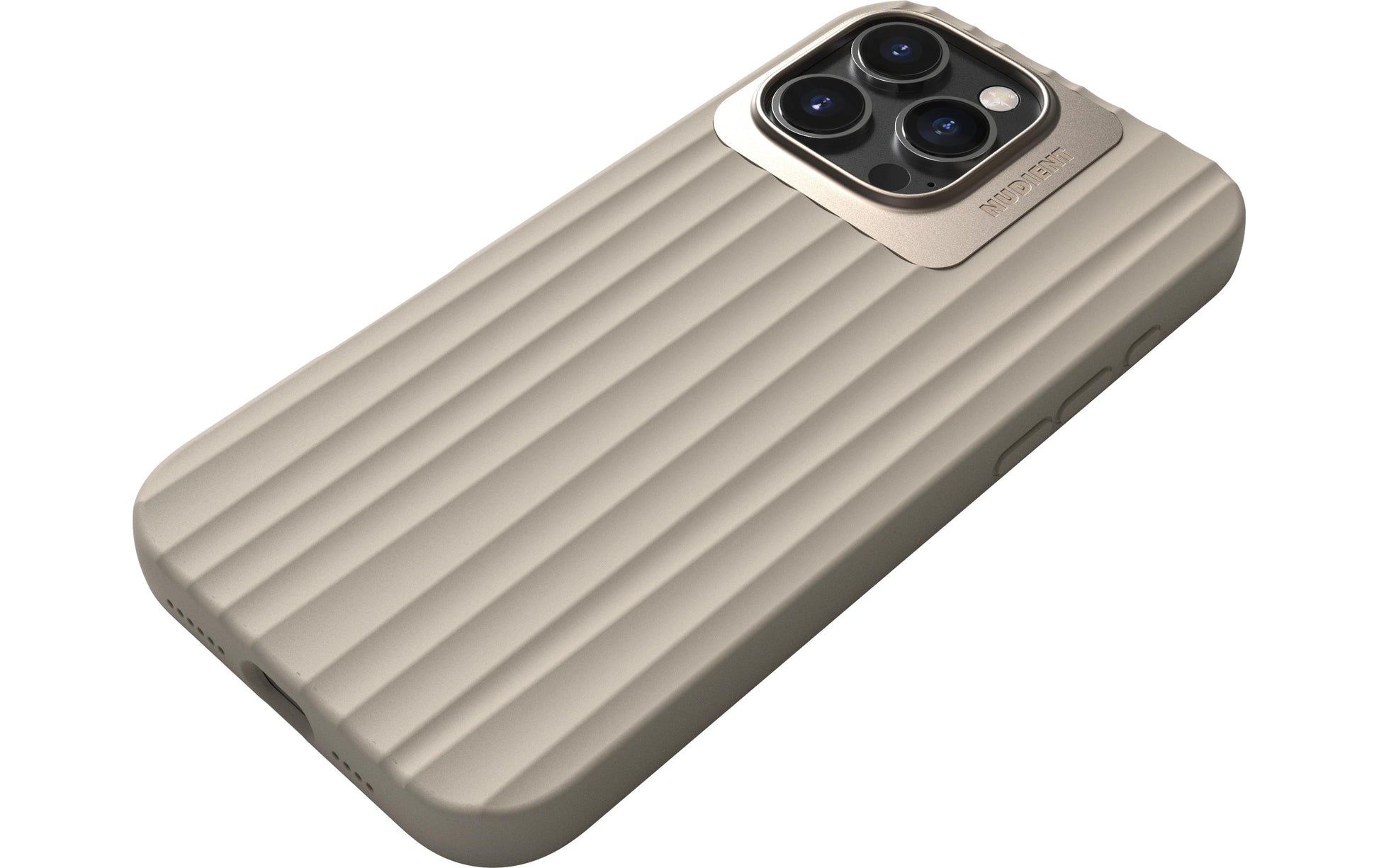 Nudient – Backcover Bold – für Apple iPhone 16 Pro Max – beige – MagSafe-kompatibel