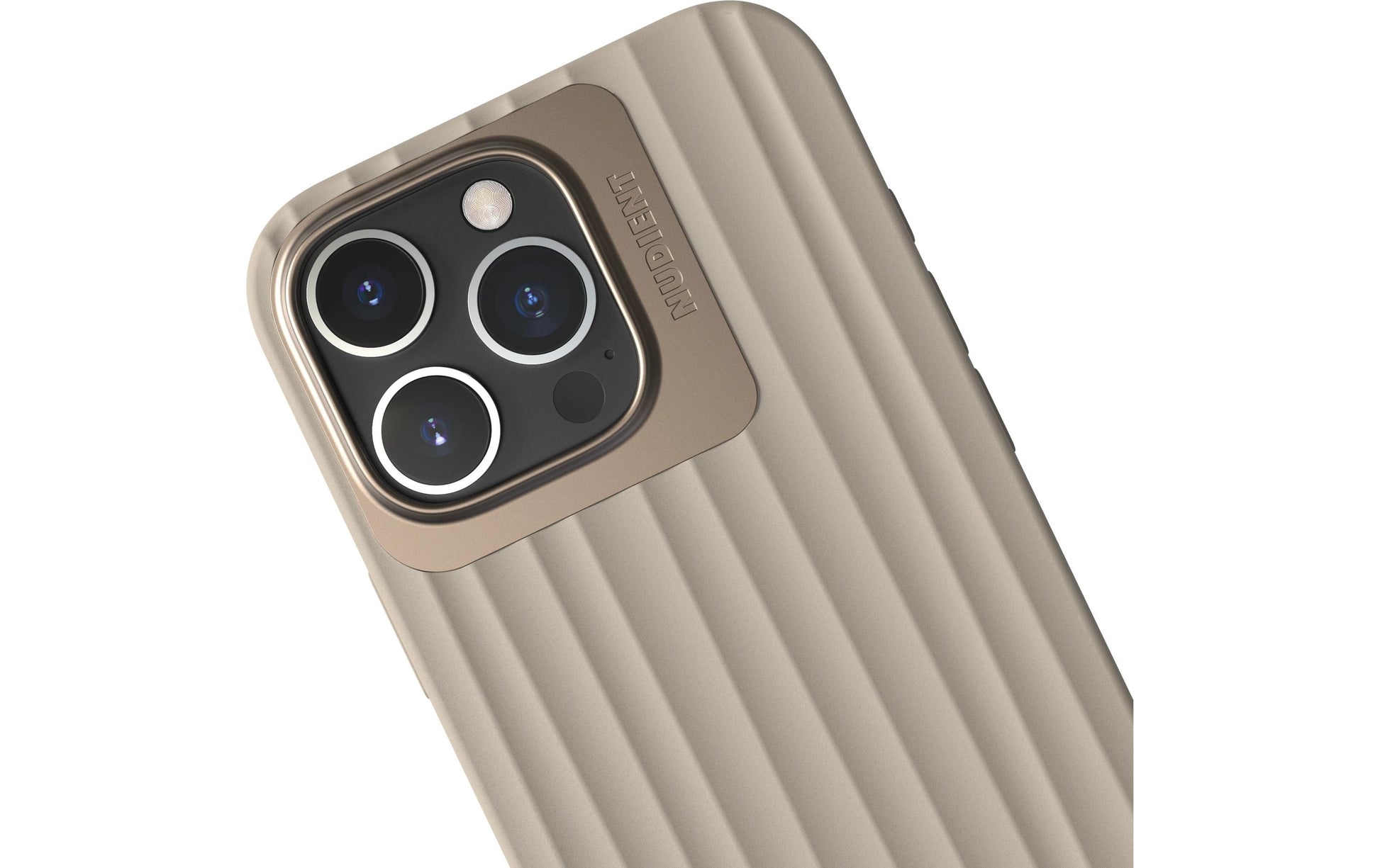 Nudient – Backcover Bold – für Apple iPhone 16 Pro Max – beige – MagSafe-kompatibel