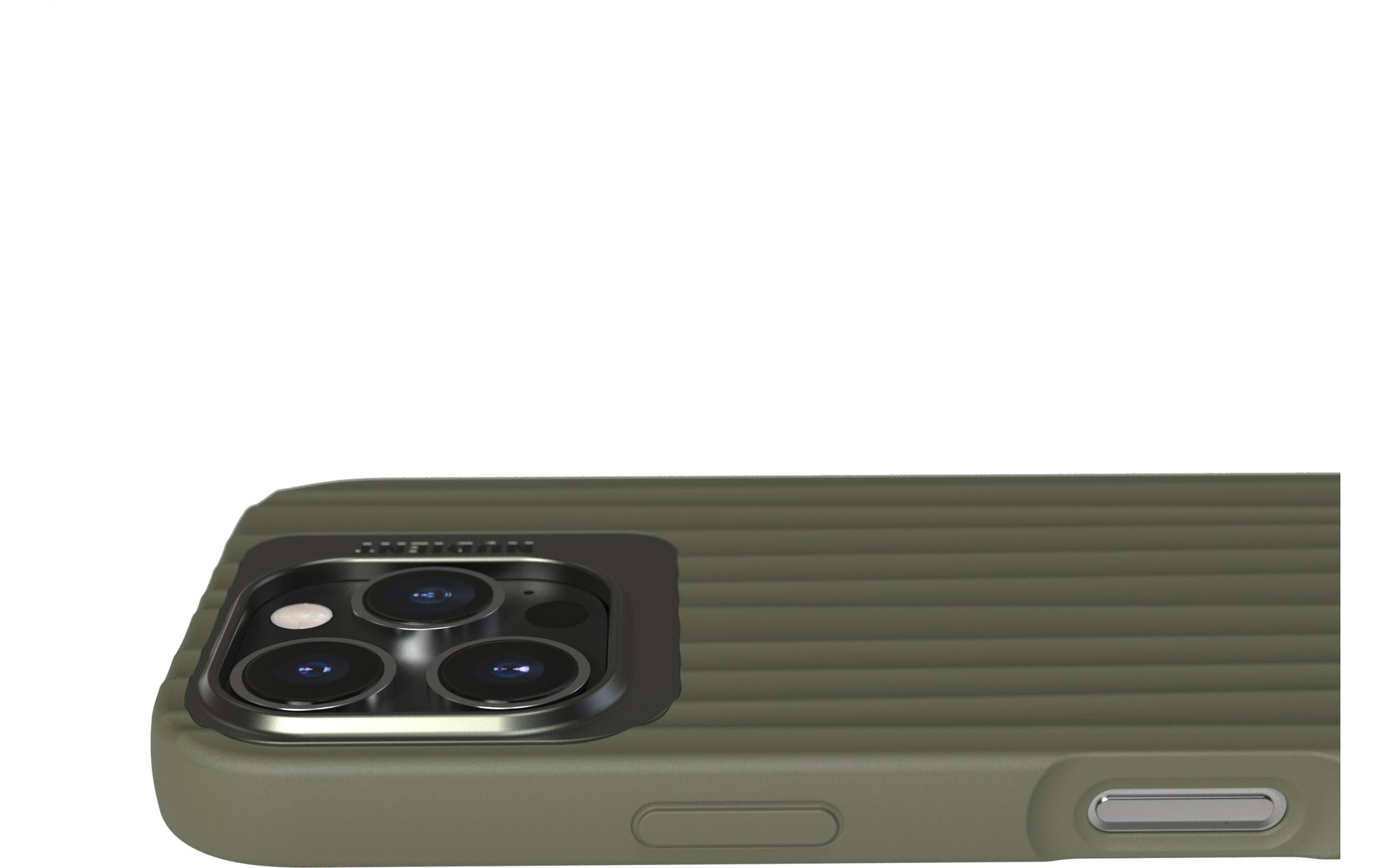 Nudient – Backcover Bold – für Apple iPhone 16 Pro – Olive – MagSafe-kompatibel