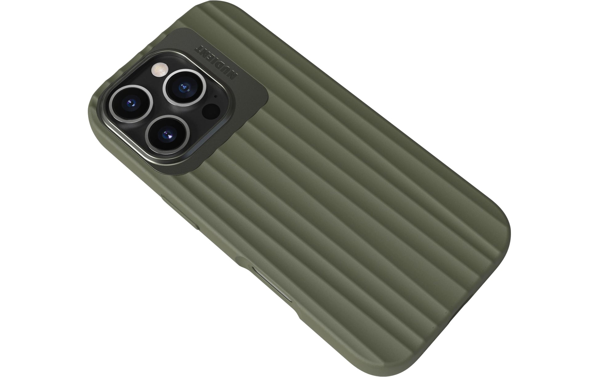 Nudient – Backcover Bold – für Apple iPhone 16 Pro – Olive – MagSafe-kompatibel