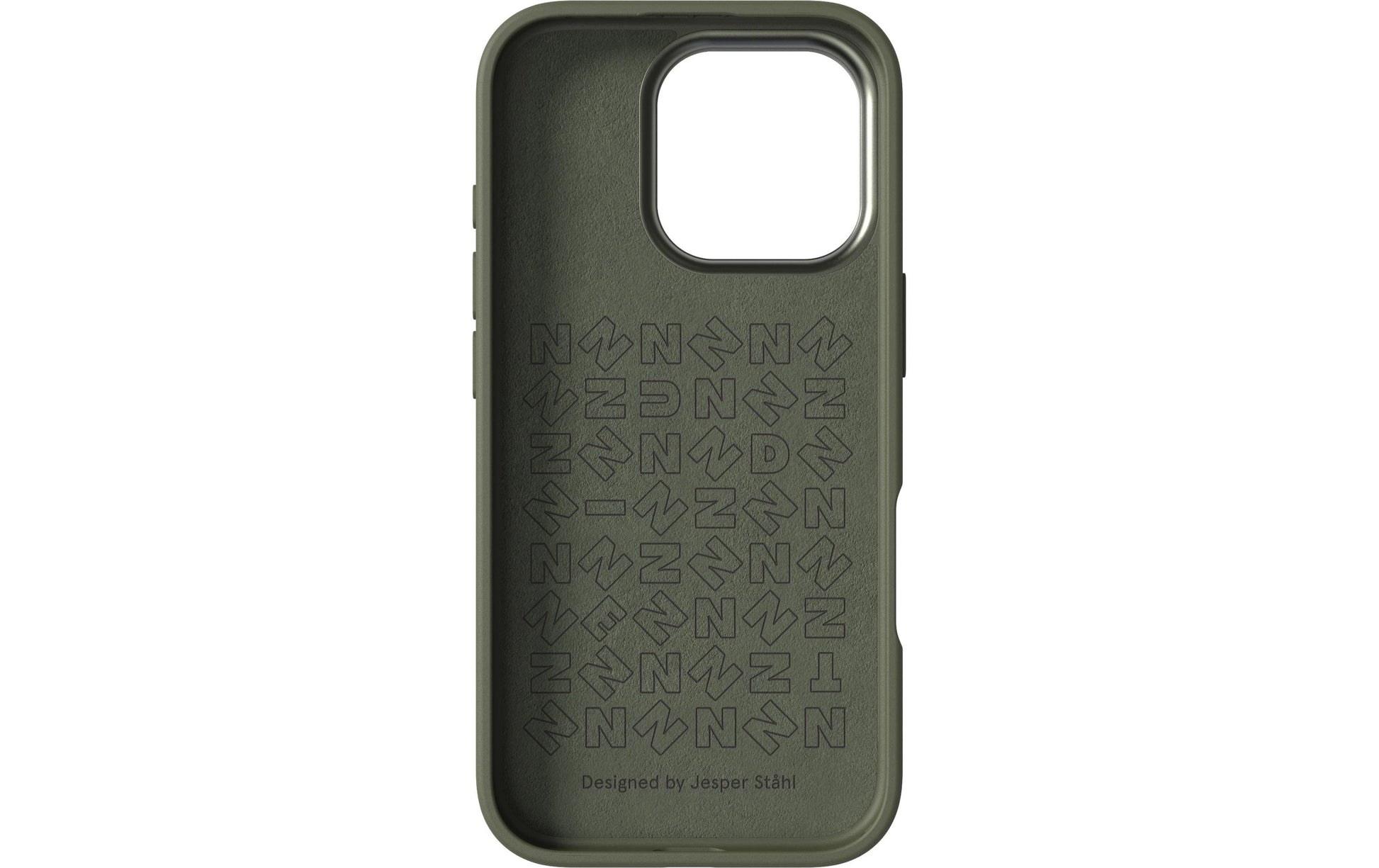 Nudient – Backcover Bold – für Apple iPhone 16 Pro – Olive – MagSafe-kompatibel