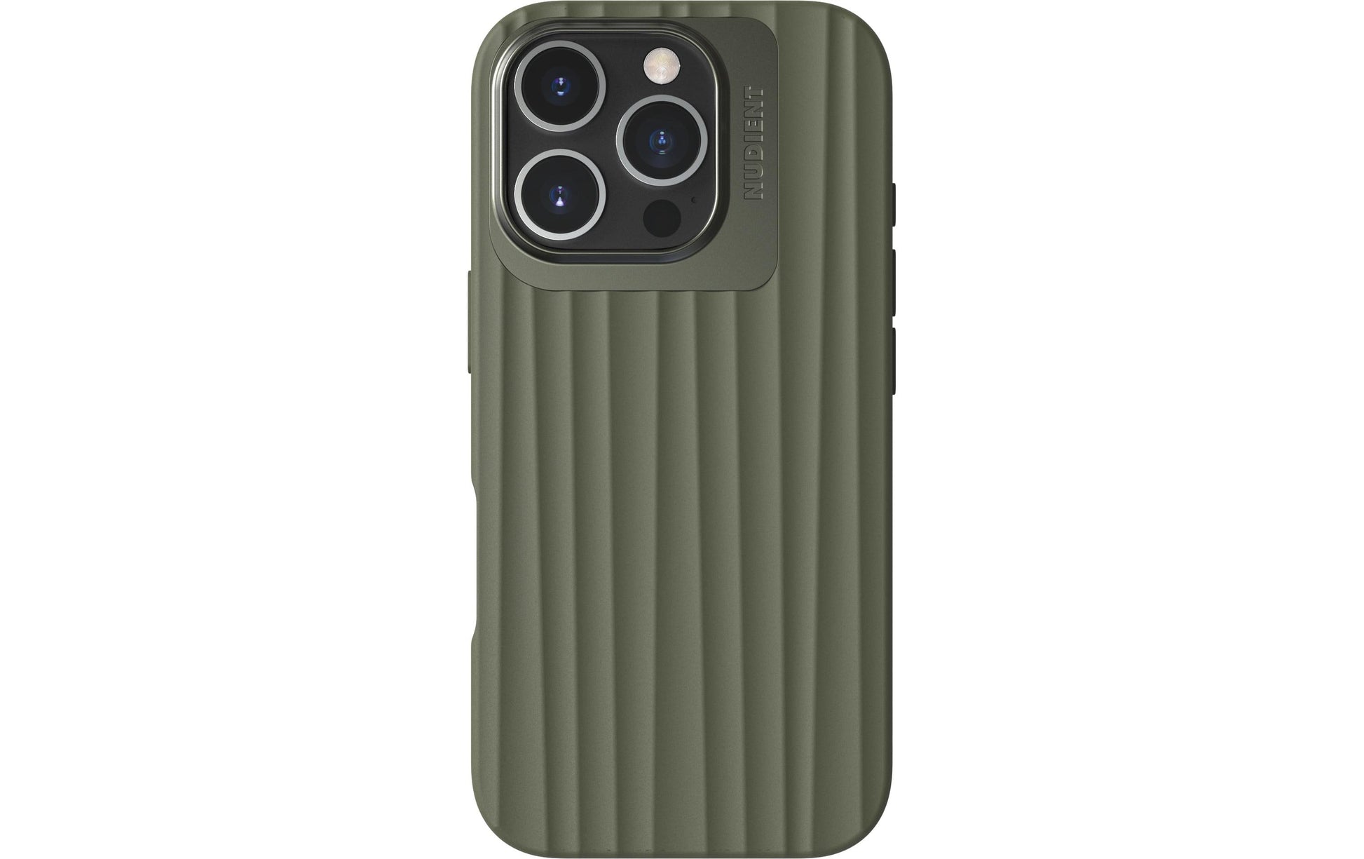 Nudient – Backcover Bold – für Apple iPhone 16 Pro – Olive – MagSafe-kompatibel