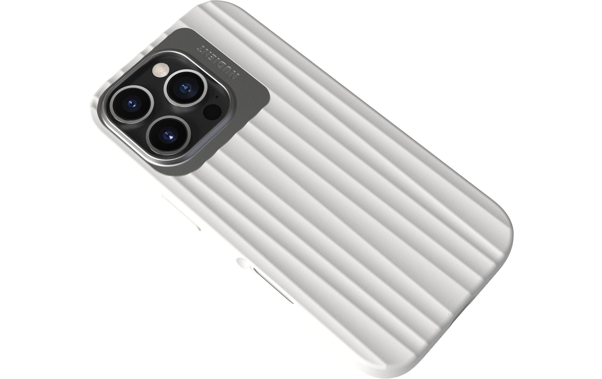 Nudient – Backcover Bold – für Apple iPhone 16 Pro – weiss – MagSafe-kompatibel