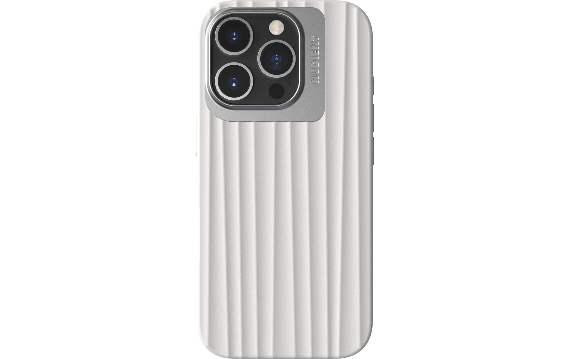 Nudient – Backcover Bold – für Apple iPhone 16 Pro – weiss – MagSafe-kompatibel
