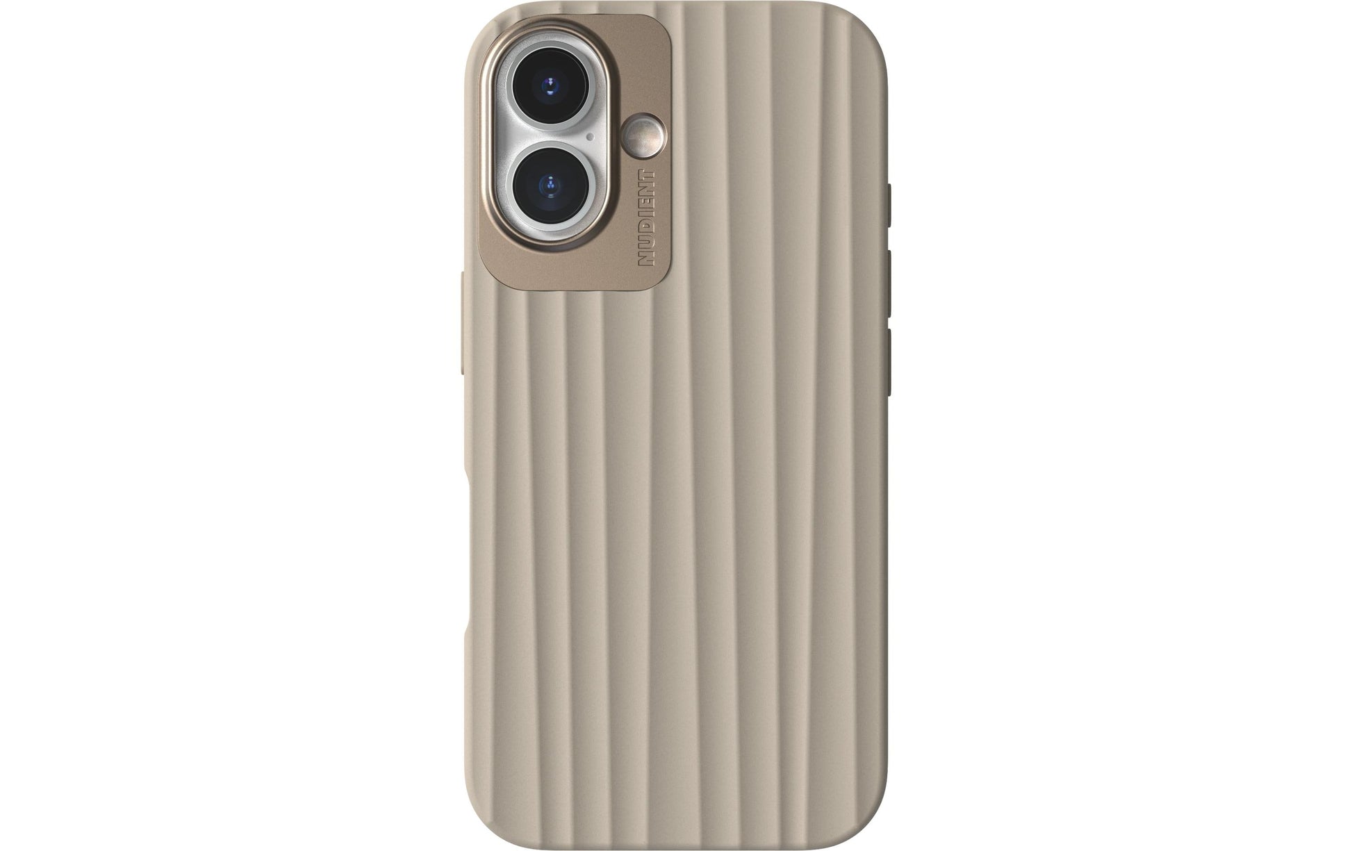 Nudient – Backcover – für Apple iPhone 16 – beige – MagSafe-kompatibel