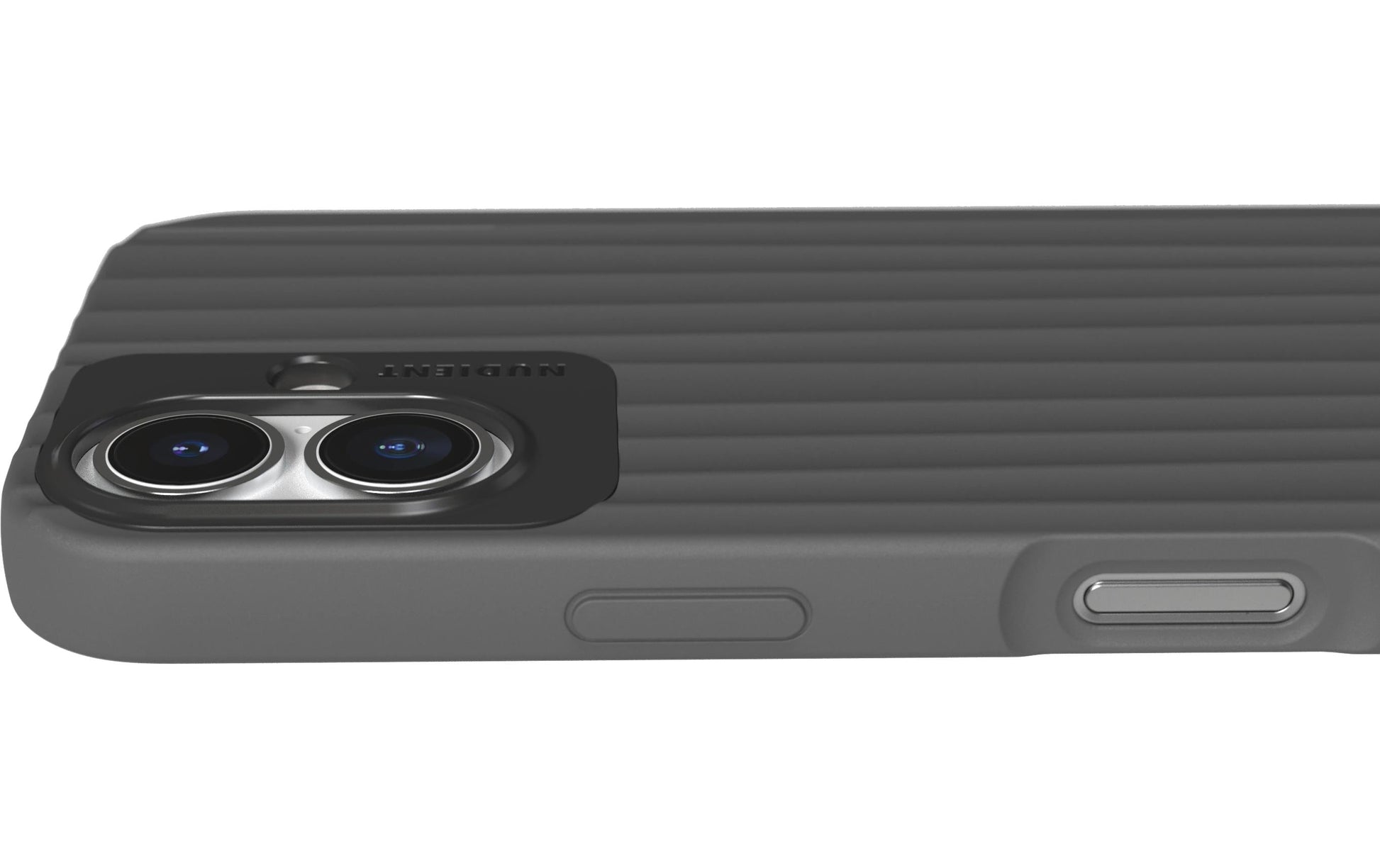 Nudient – Backcover Bold – für Apple iPhone 16 – schwarz – MagSafe-kompatibel