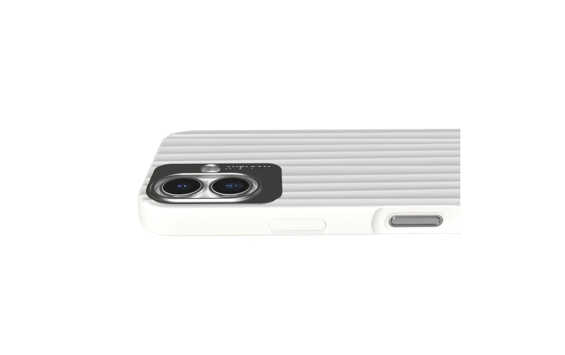 Nudient – Backcover – für Apple iPhone 16 – weiss – MagSafe-kompatibel