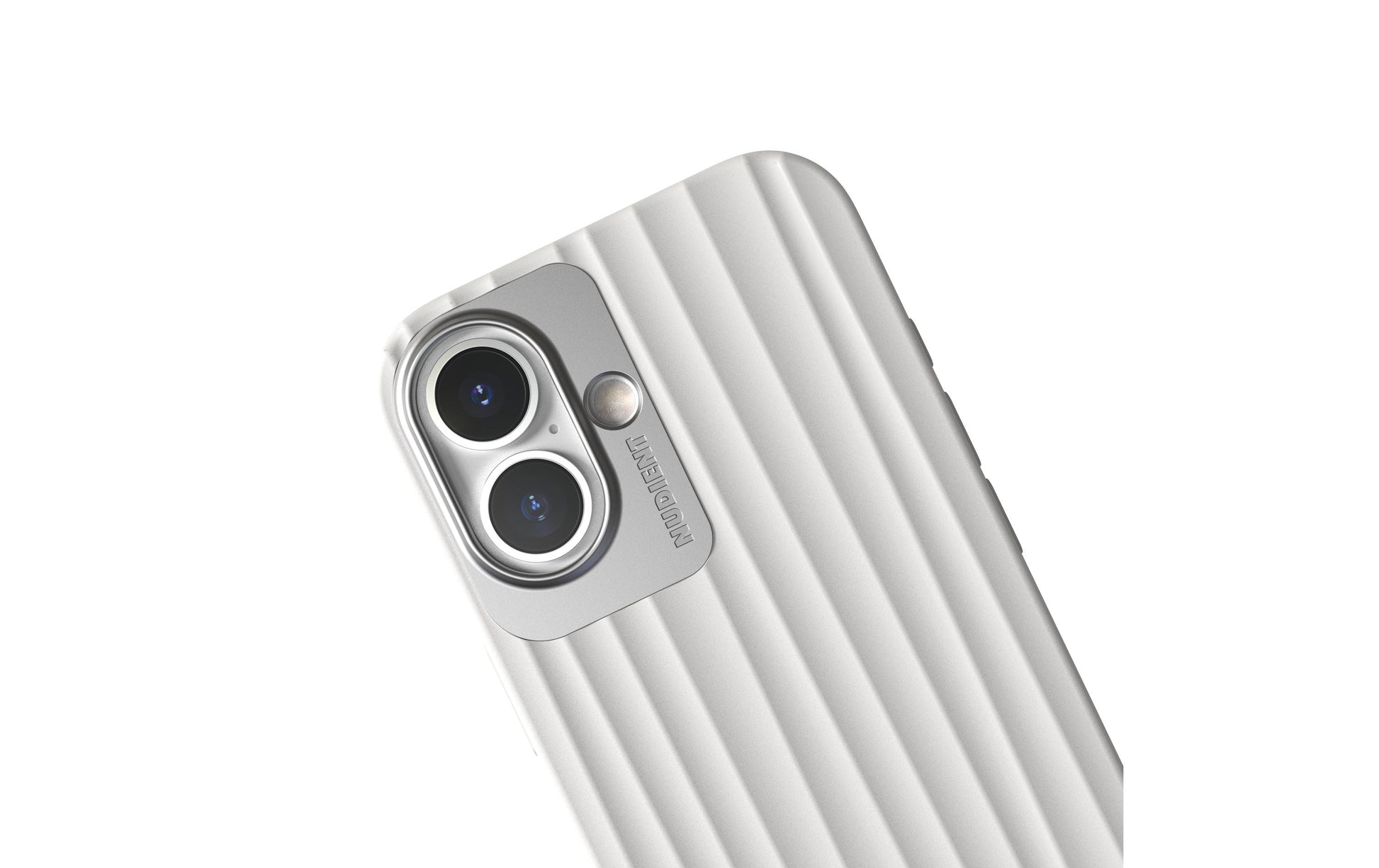 Nudient – Backcover – für Apple iPhone 16 – weiss – MagSafe-kompatibel
