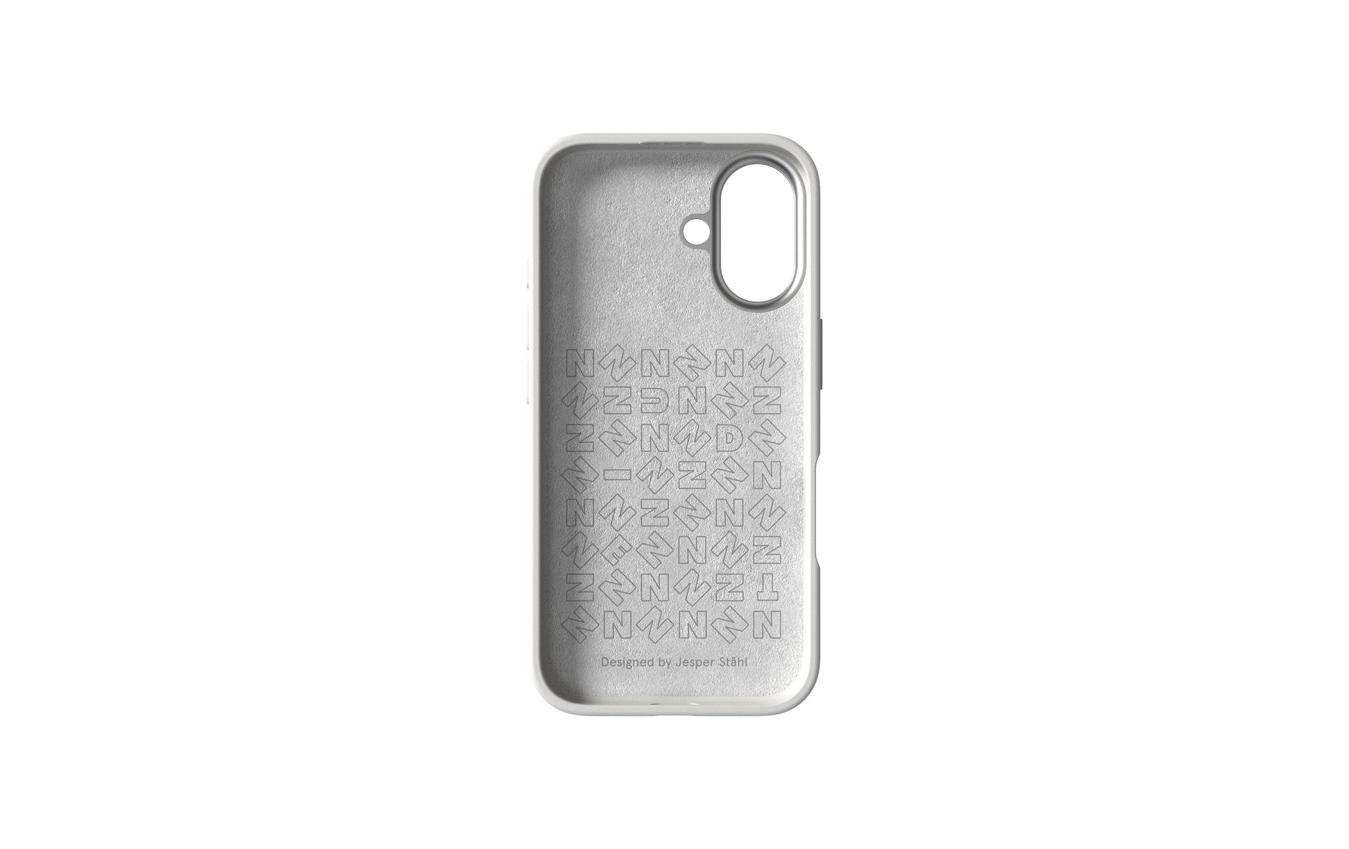 Nudient – Backcover – für Apple iPhone 16 – weiss – MagSafe-kompatibel