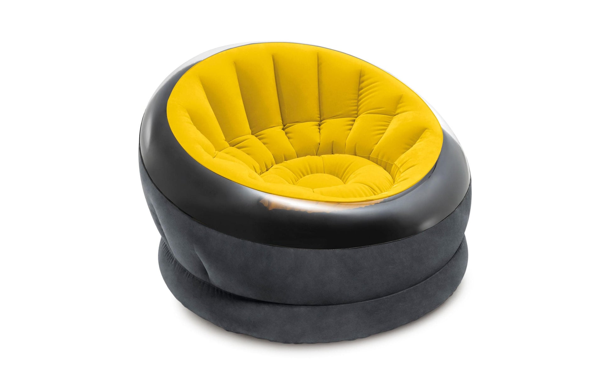 Intex Sessel Empire – 112 × 69 × 109 cm – PVC – schwarz/gelb