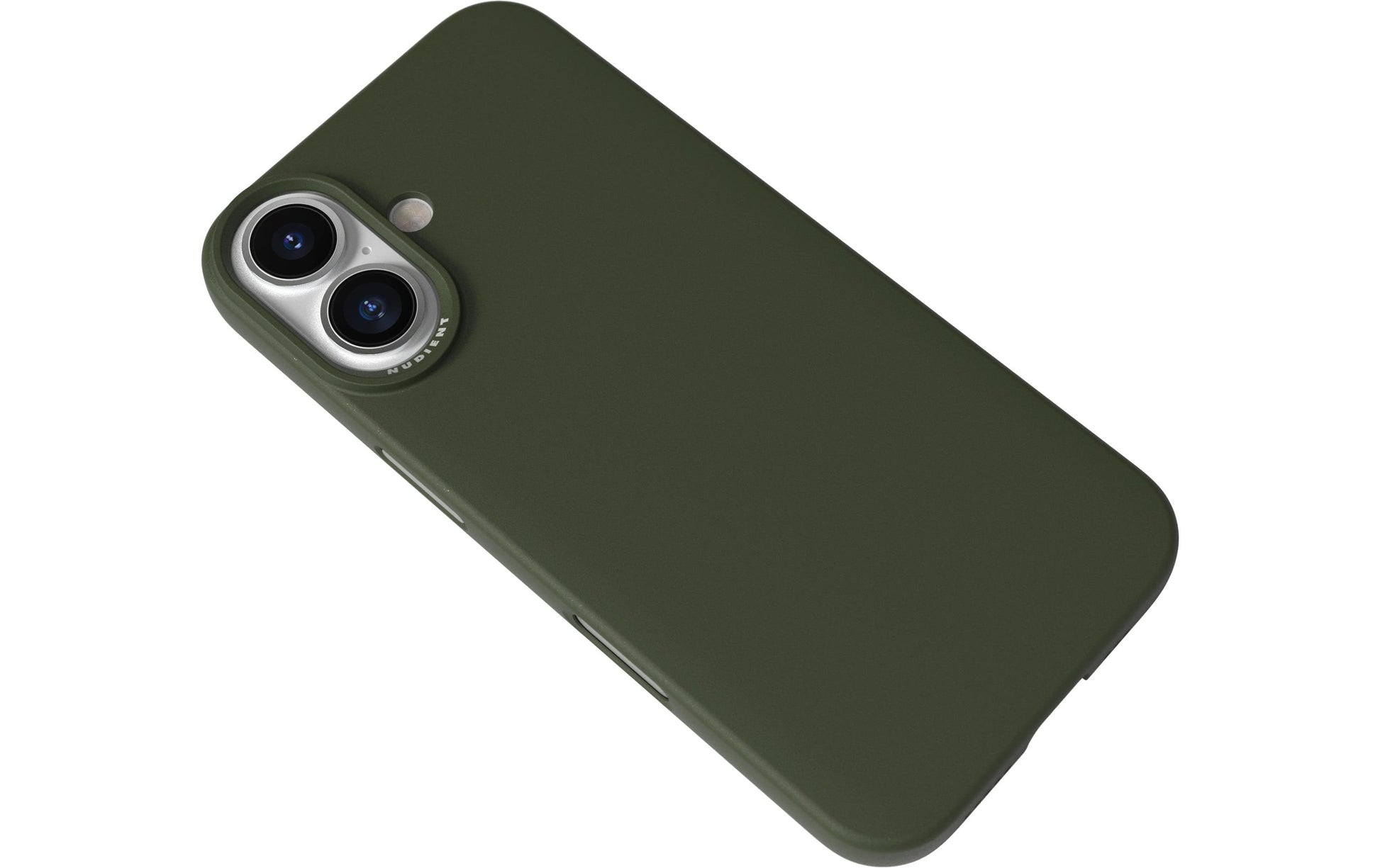 Nudient Thin Backcover – für Apple iPhone 16, MagSafe, Recycling-Kunststoff, Pine Green