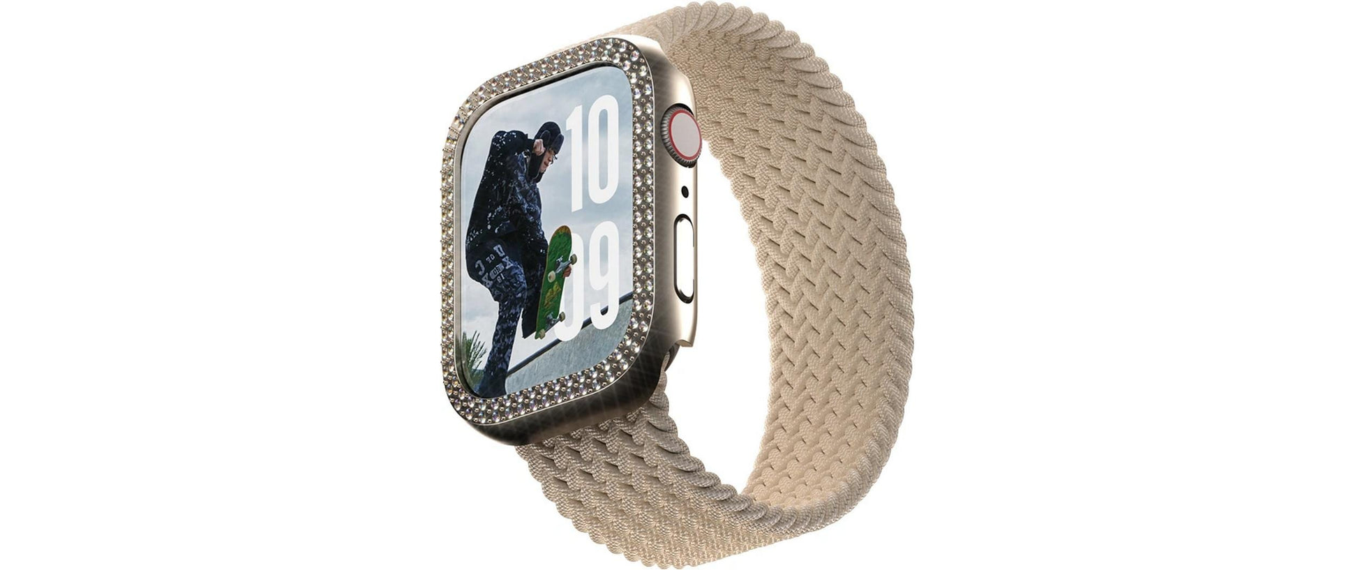 PanzerGlass SAFE. Bling Bumper – Displayschutz – für Apple Watch Series 10 42 mm, Gold, 1 Stück