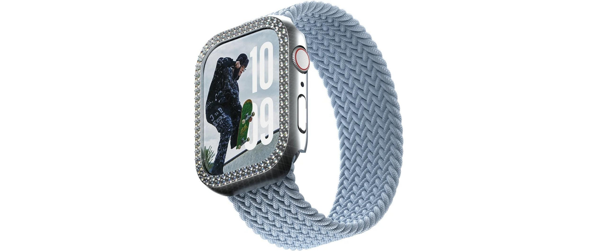 PanzerGlass SAFE. Bling Bumper – Displayschutz – für Apple Watch Series 10 42 mm, Silber, 1 Stück