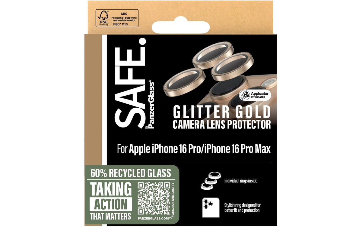 PanzerGlass SAFE. – Displayschutz (Panzerglas) – für iPhone 16 Pro/16 Pro Max