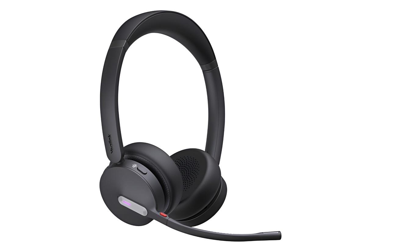 Yealink WH64 – Duo Headset (On-Ear) – Bluetooth, USB (Micro-USB) – für Microsoft Teams – schwarz – bis 16 h