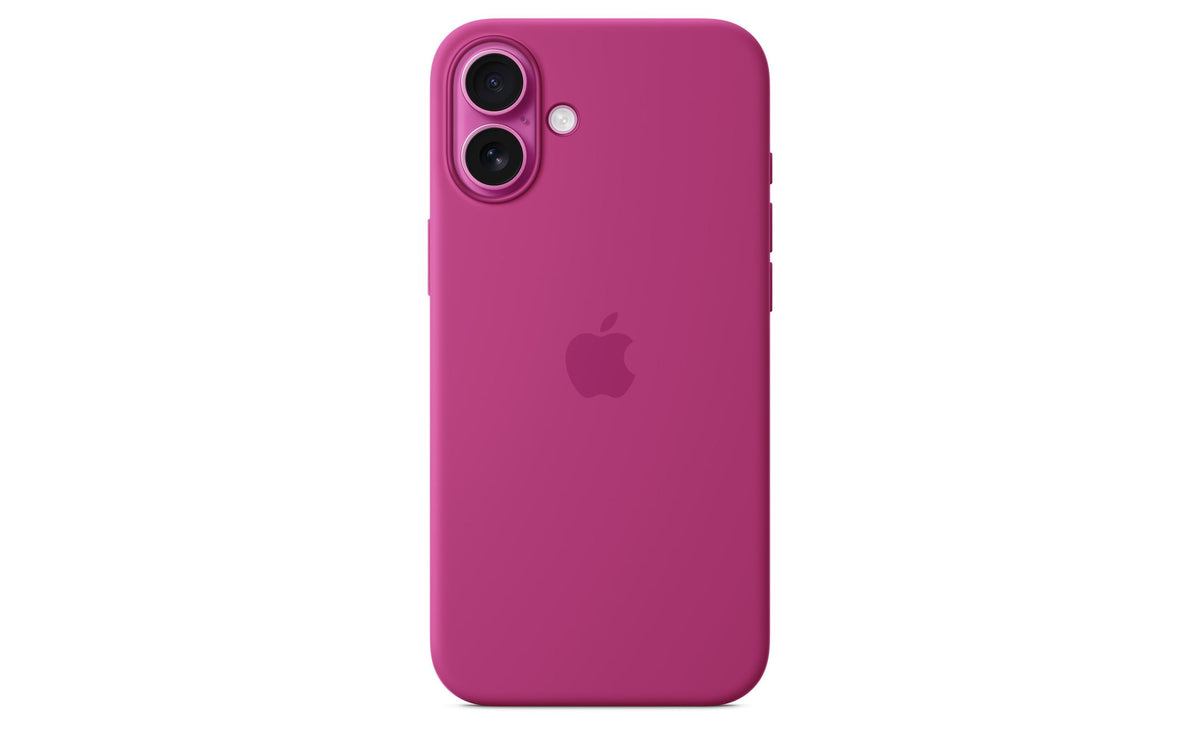 Apple Backcover – für Apple iPhone 16 Plus, MagSafe, Mikrofaser+Silikon, Fuchsia