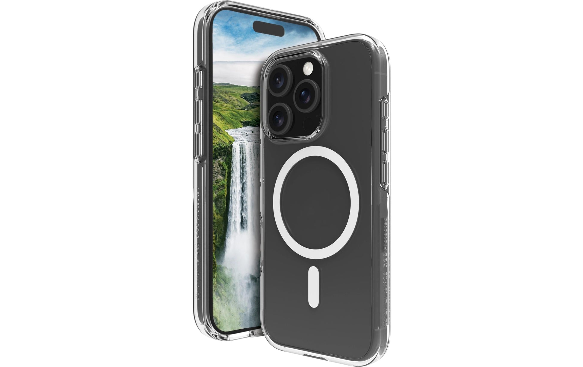 dbramante1928 Backcover – für Apple iPhone 16 Pro, MagSafe, Kunststoff, Transparent, bis 4 m Sturzsicher