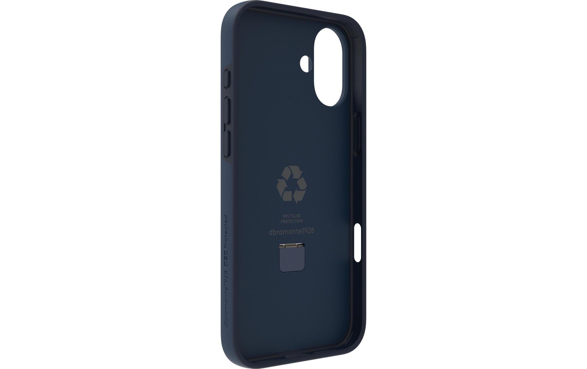dbramante1928 Iceland Ultra D3O Backcover – für Apple iPhone 16 Plus, mit Ständer, Recycelter Kunststoff, Blau
