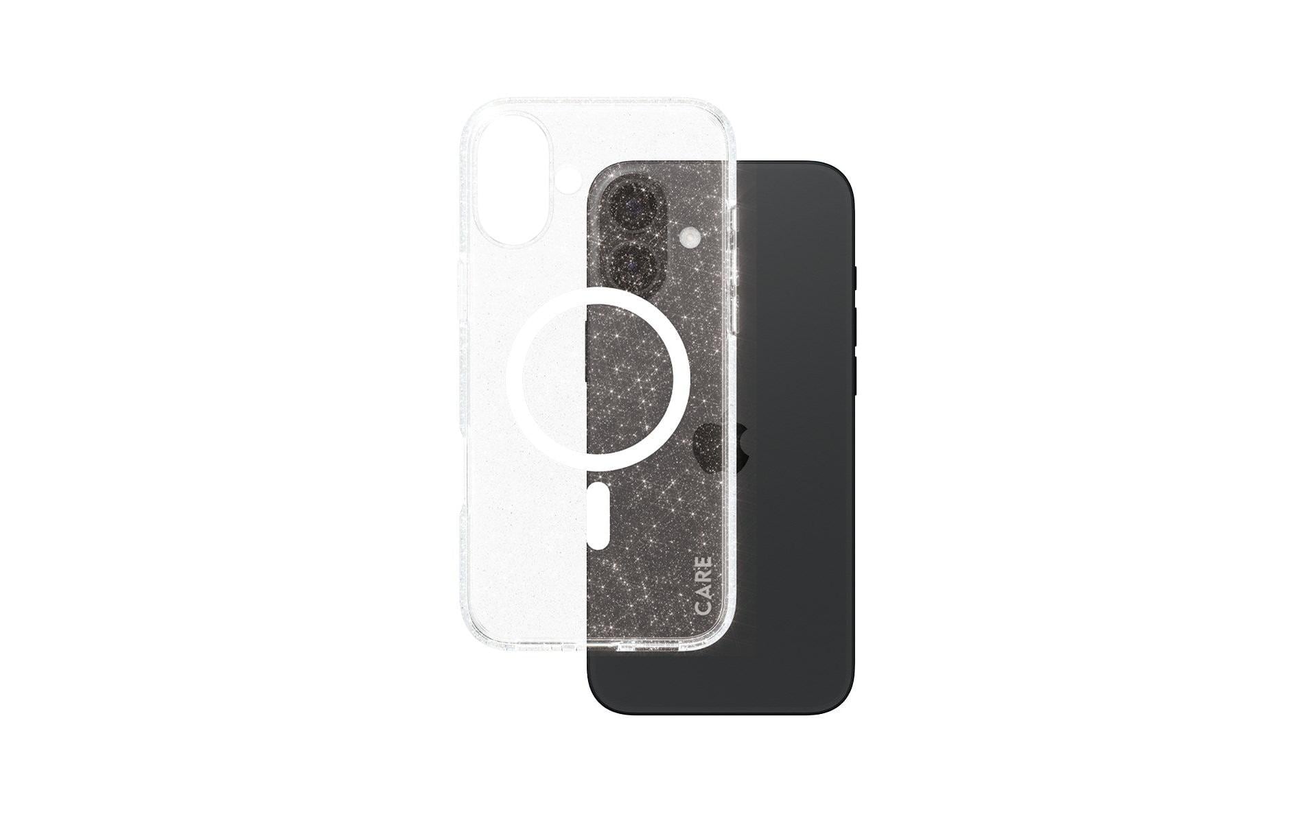 PanzerGlass Backcover Flagship Star Lit – für Apple iPhone 16 Plus – weiss – MagSafe-kompatibel