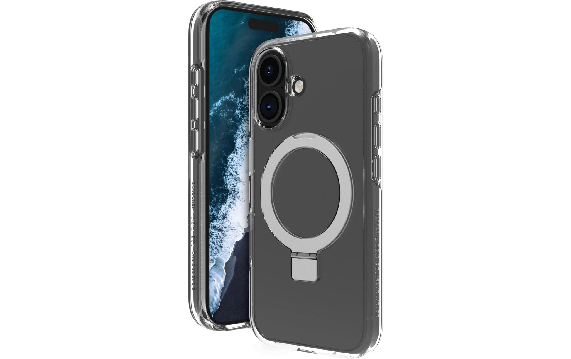 dbramante1928 Iceland Ultra D3O MS Kick Backcover – für Apple iPhone 16 Plus, Transparent, bis 4 m Sturzsicher