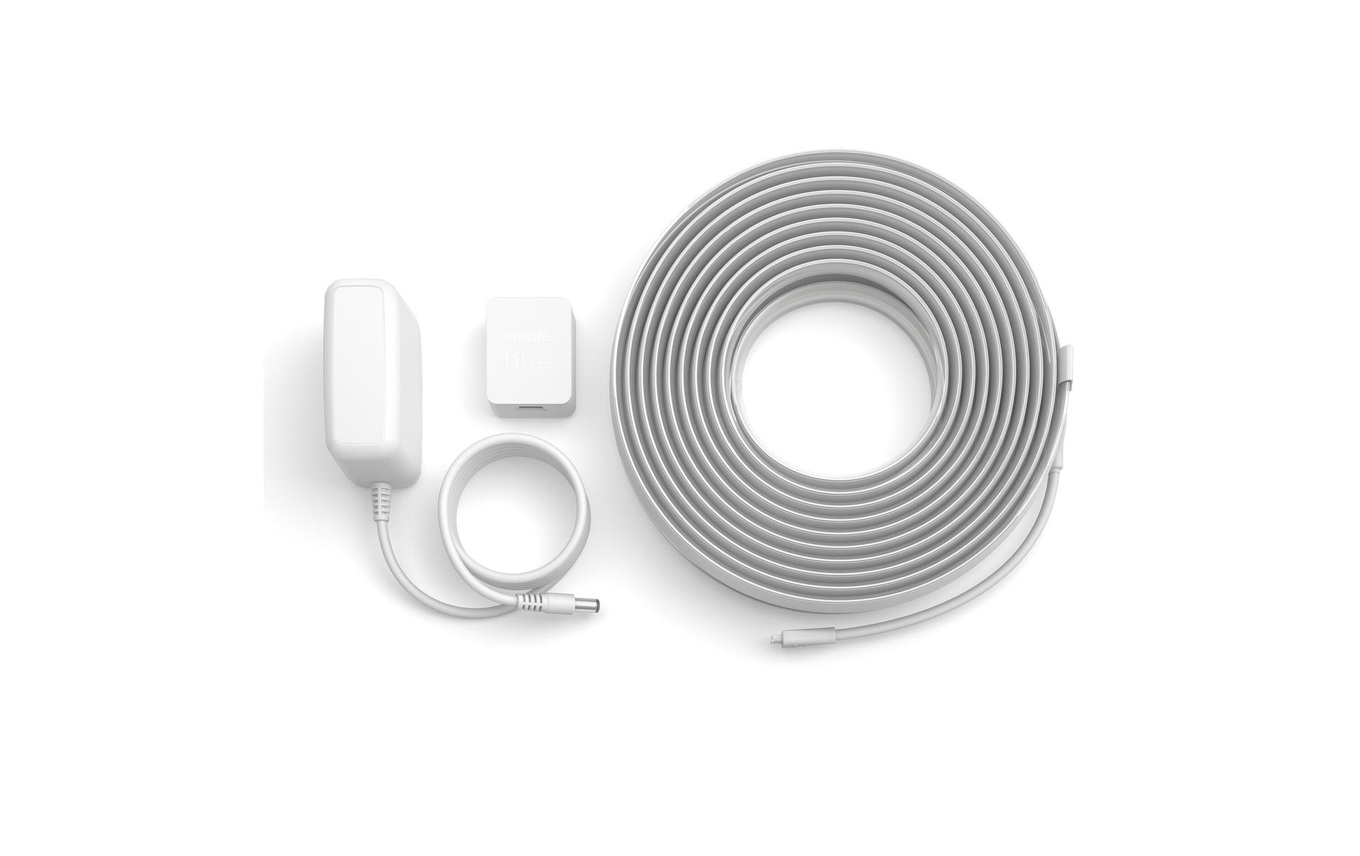 Philips by Signify Philips Hue LED-Strip Lightstrip Essential – 10 m, 1700 lm, 20 W, RGB, dimmbar, für Philips Hue, weiss