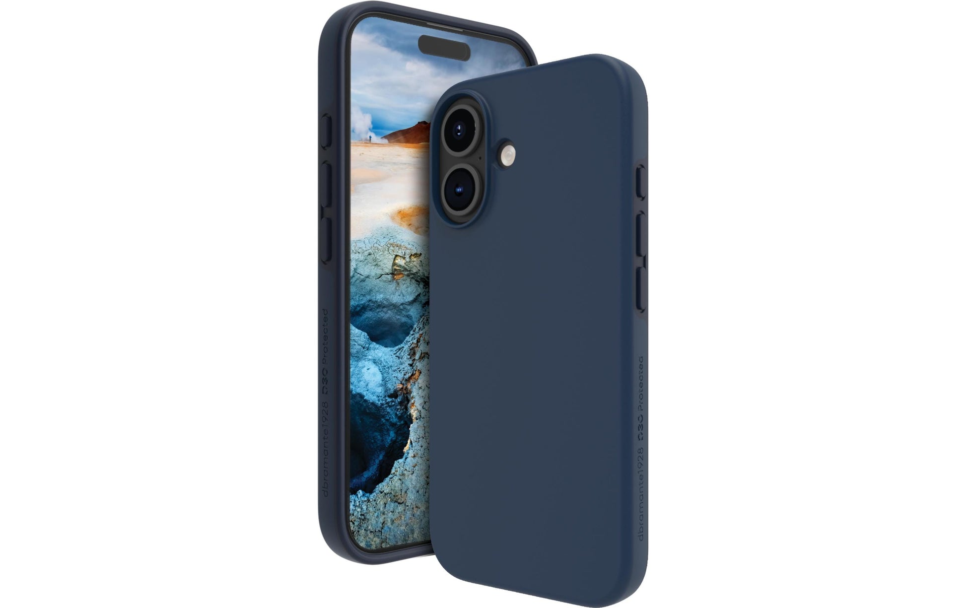 dbramante1928 Iceland Ultra D3O – Backcover – für Apple iPhone 16 – MagSafe, D3O, Blau
