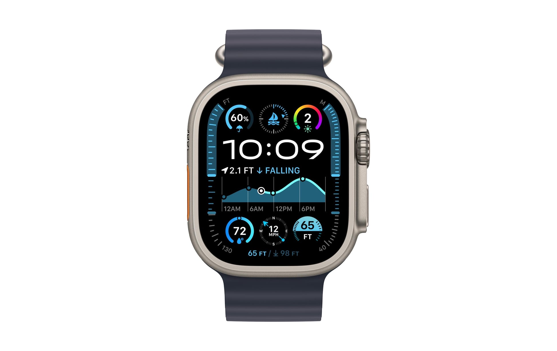 Apple Ocean Band – Navy, für Apple Watch