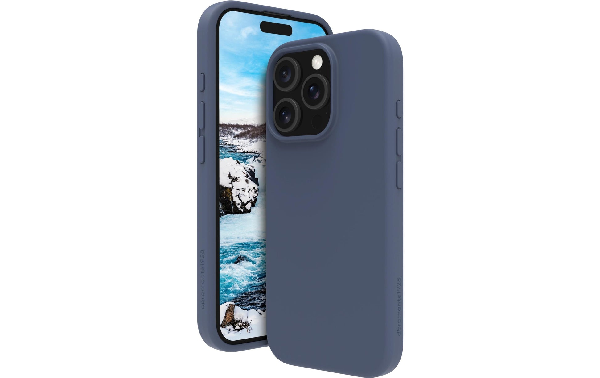 dbramante1928 Monaco Backcover – für Apple iPhone 16 Pro Max – MagSafe, Silikon, Pacific Blue
